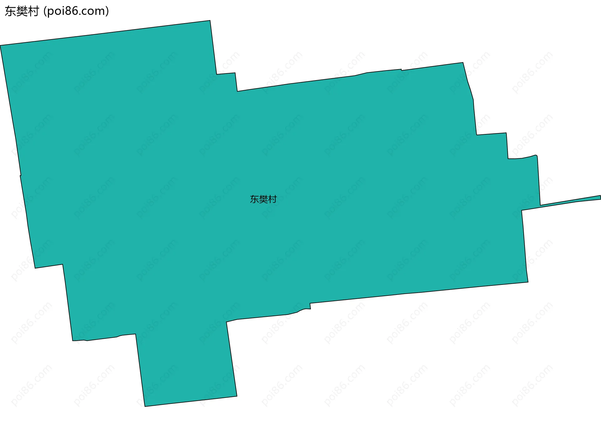 东樊村边界地图