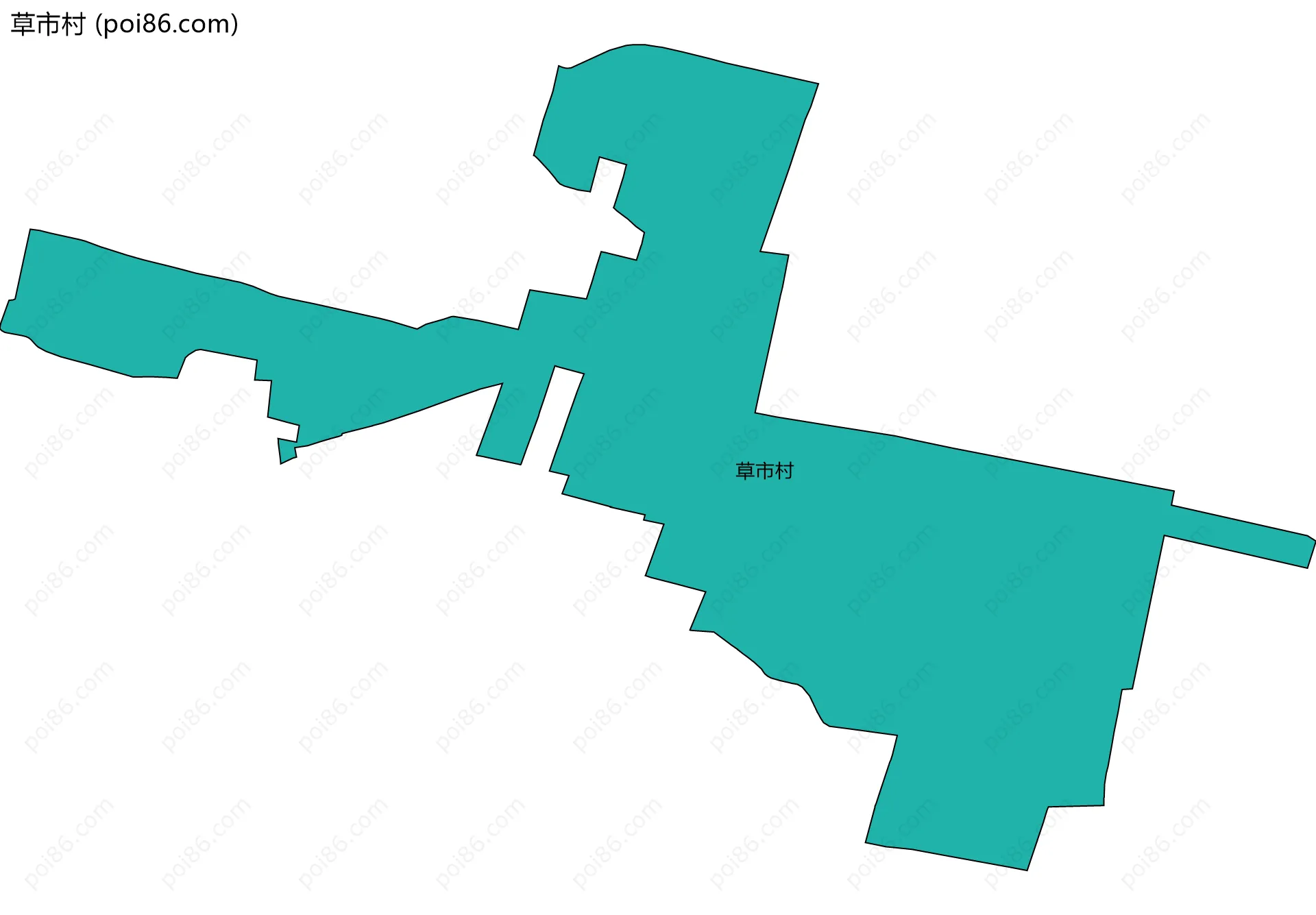 草市村边界地图