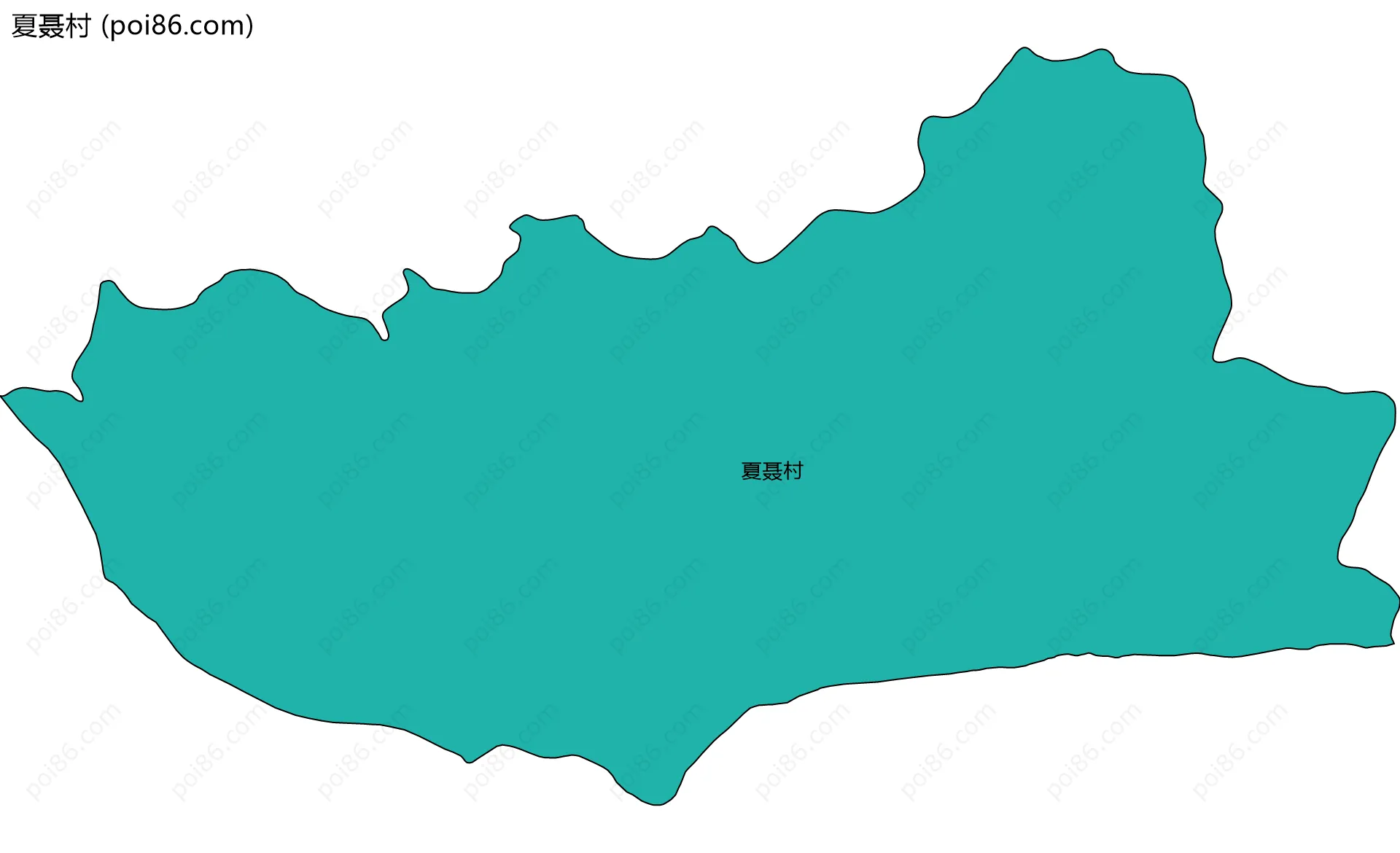 夏聂村边界地图