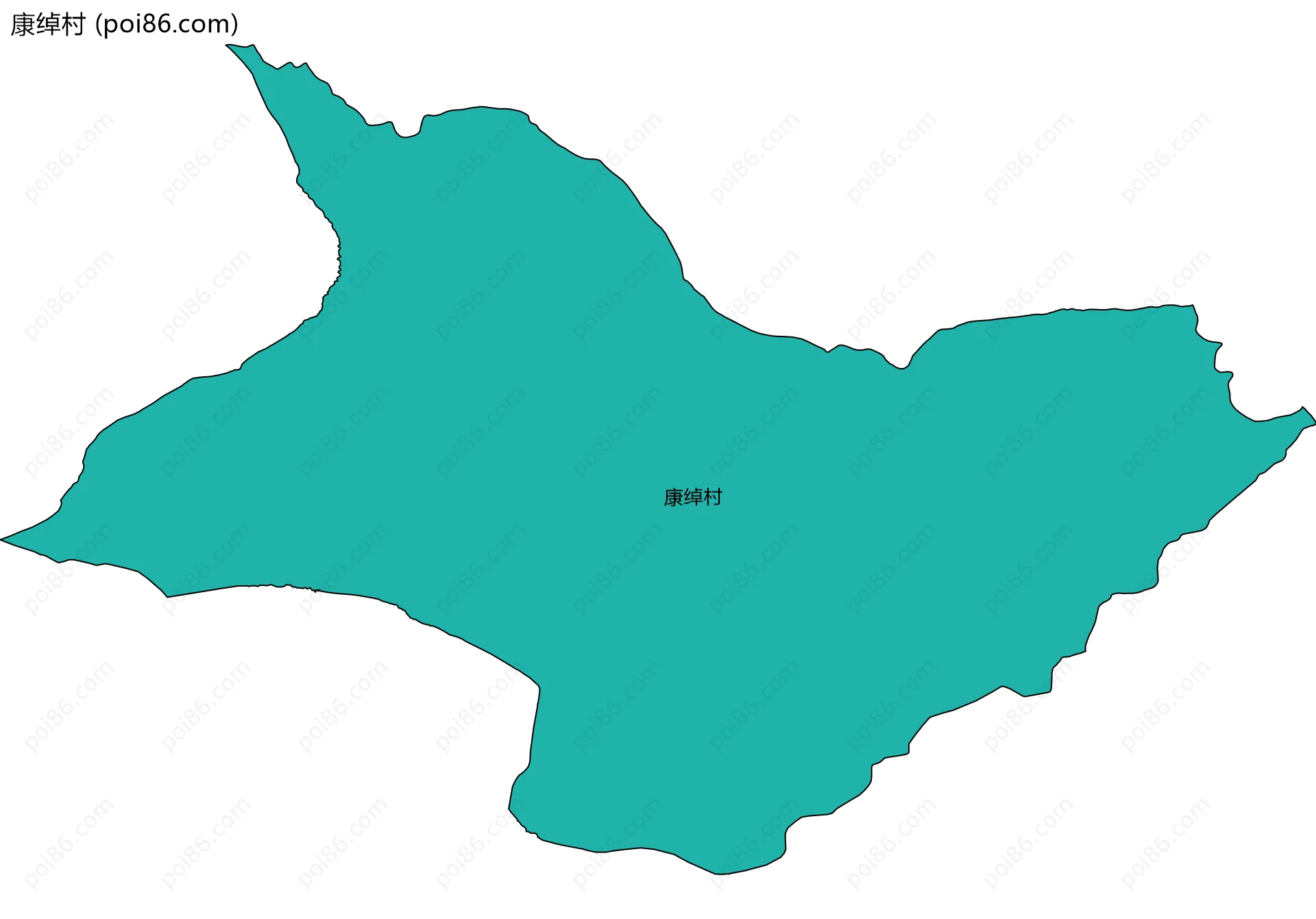 康绰村边界地图