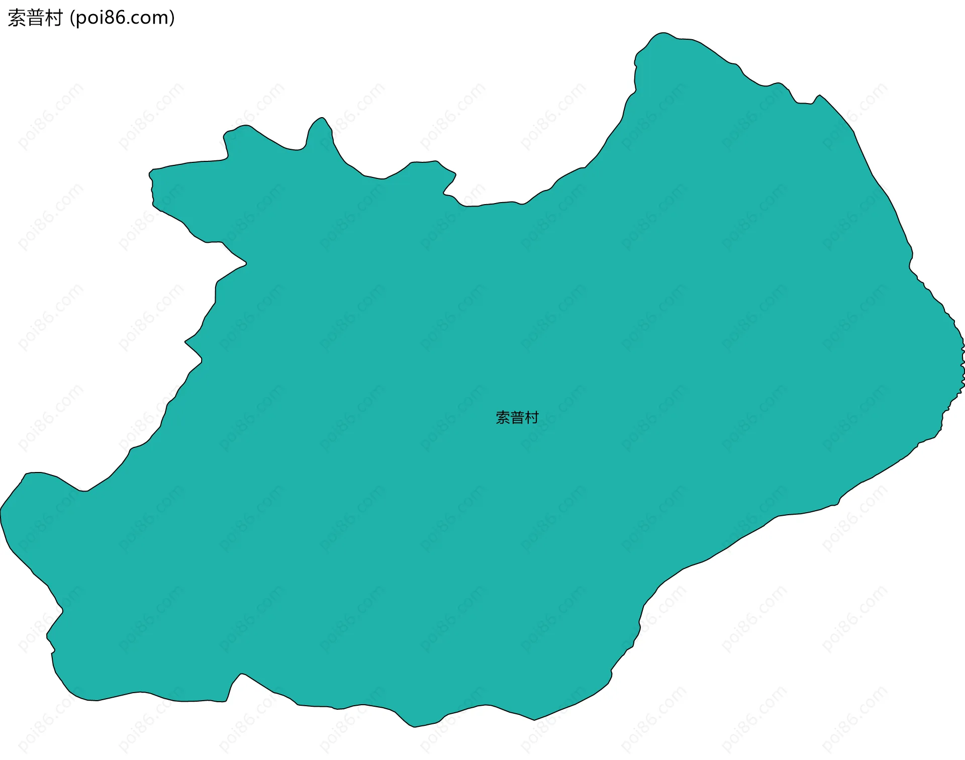 索普村边界地图