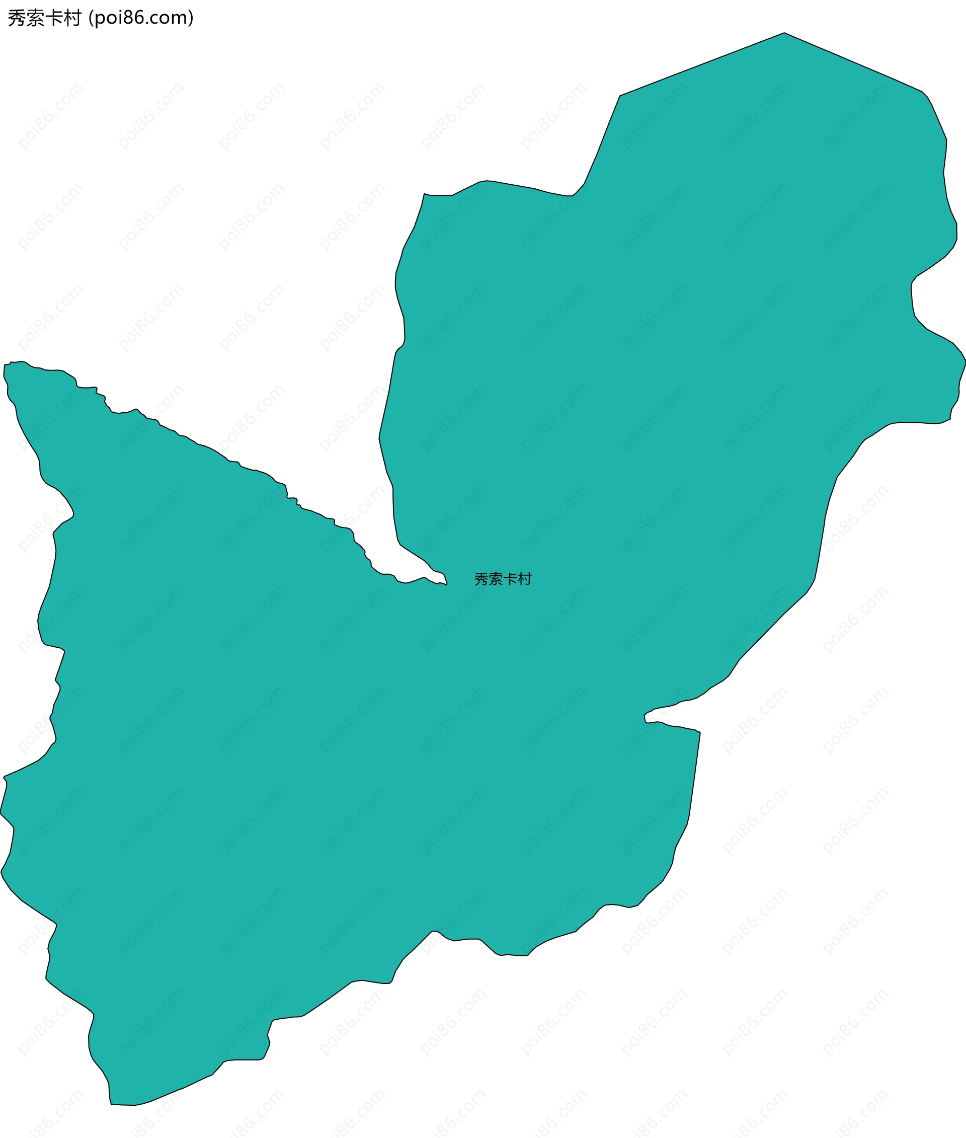秀索卡村边界地图