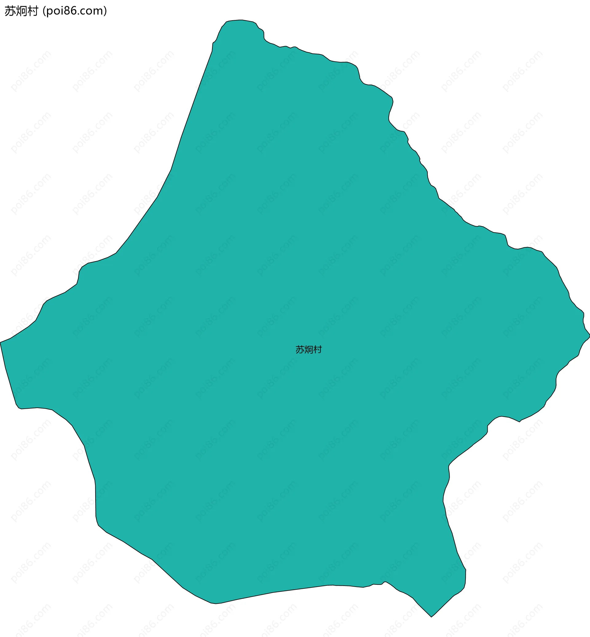 苏炯村边界地图