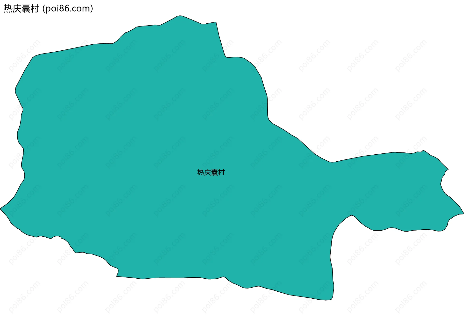热庆囊村边界地图