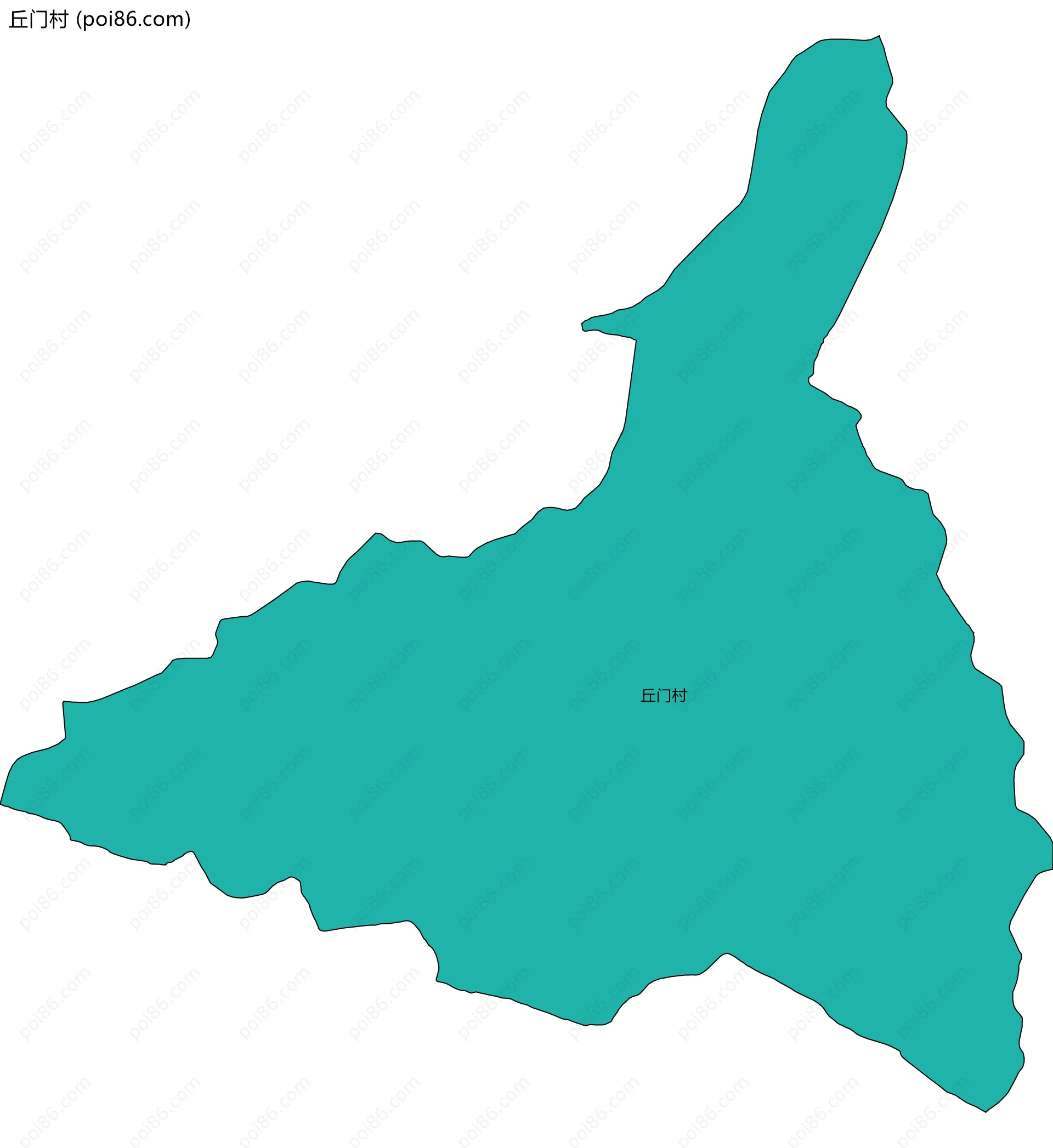 丘门村边界地图