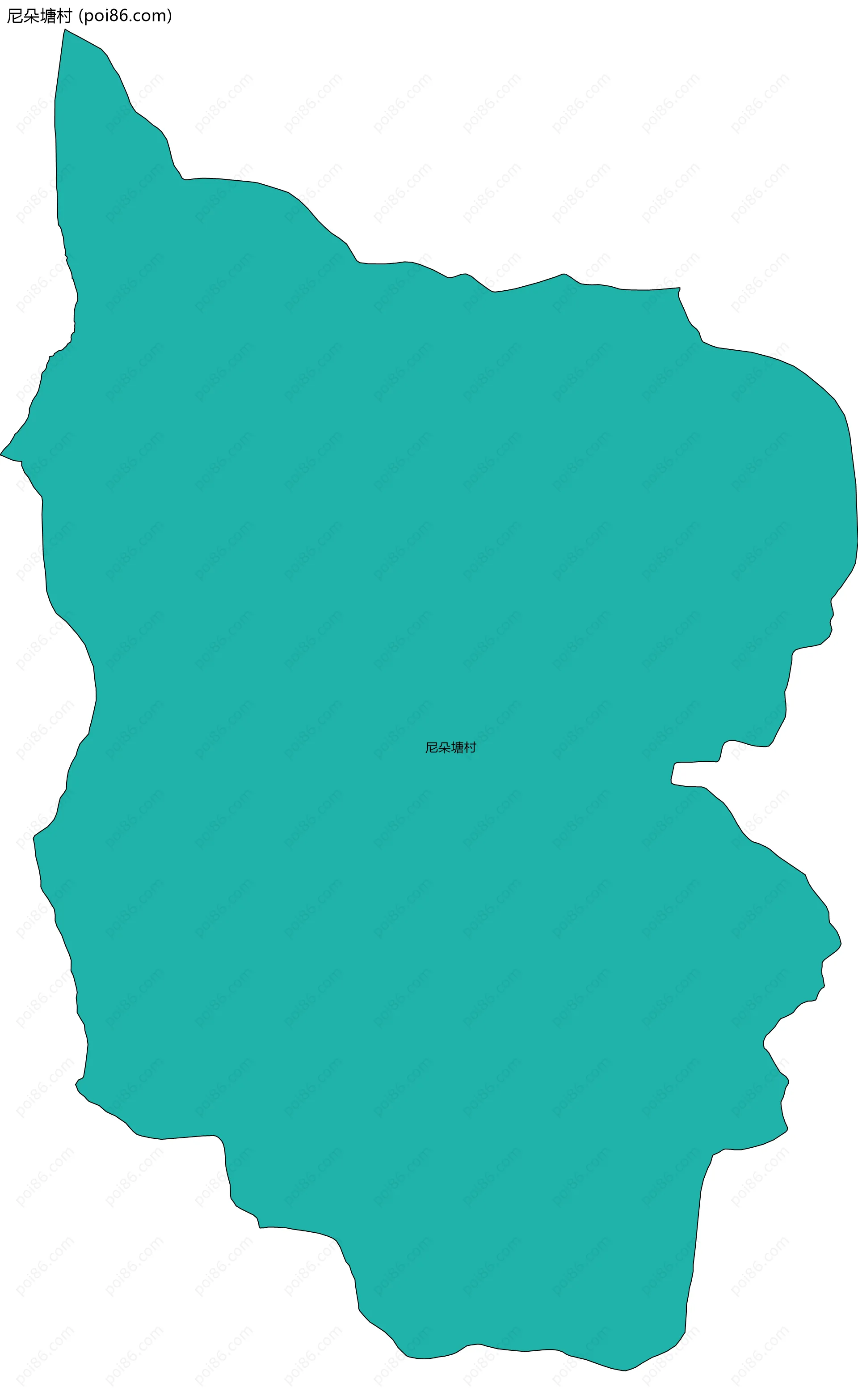 尼朵塘村边界地图