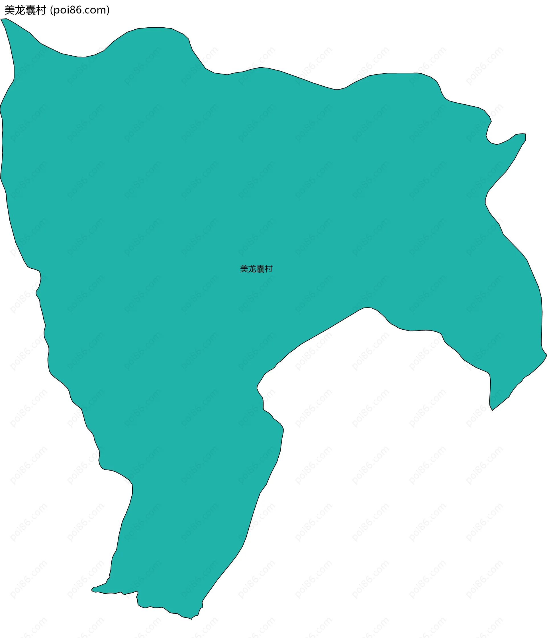 美龙囊村边界地图