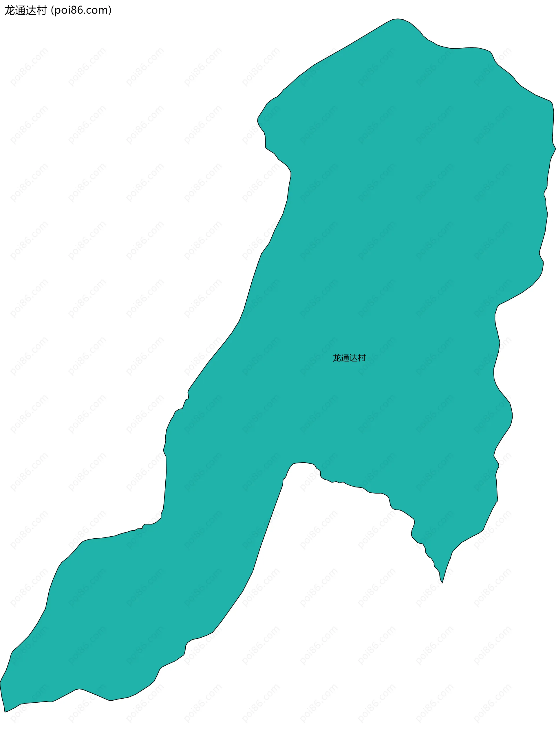 龙通达村边界地图