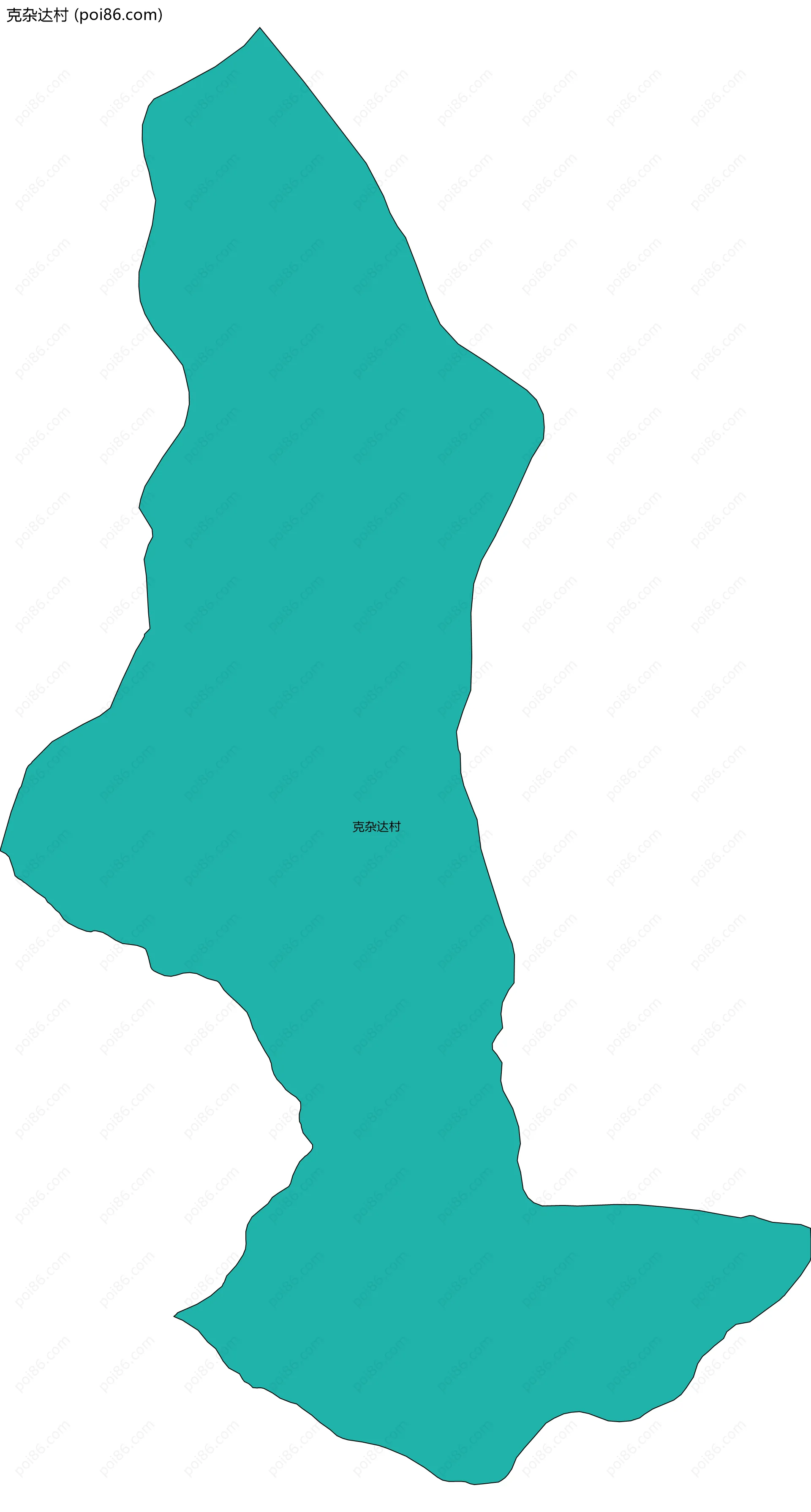 克杂达村边界地图