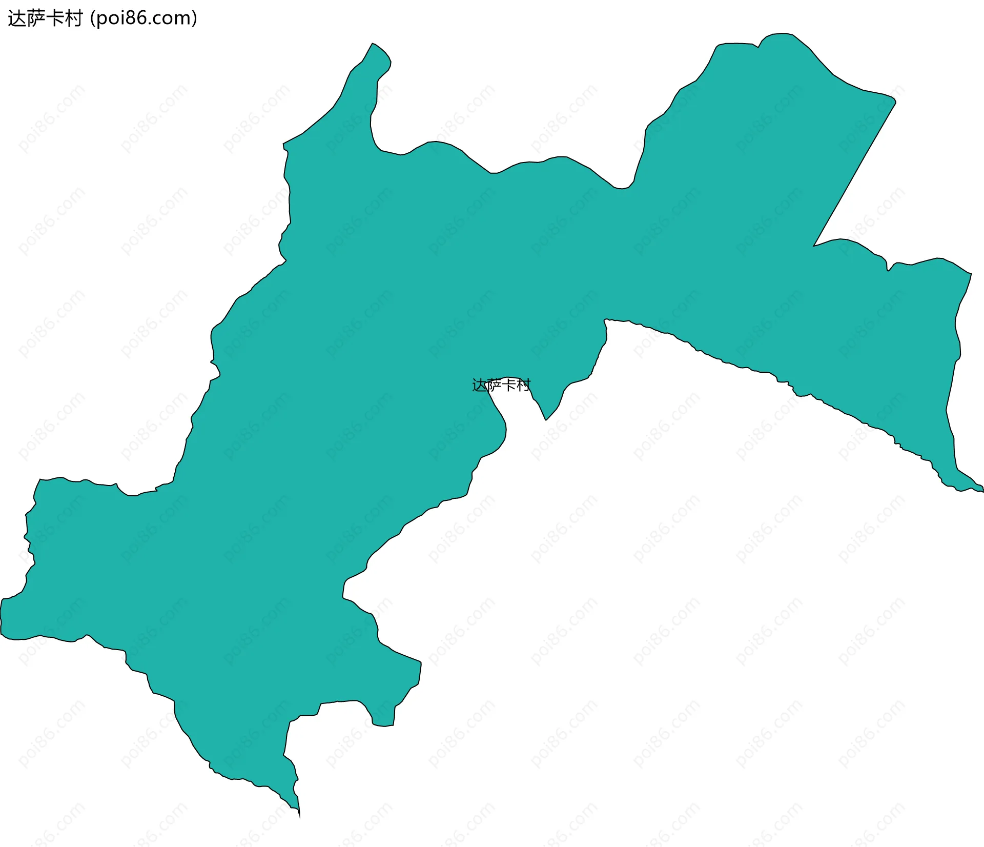 达萨卡村边界地图