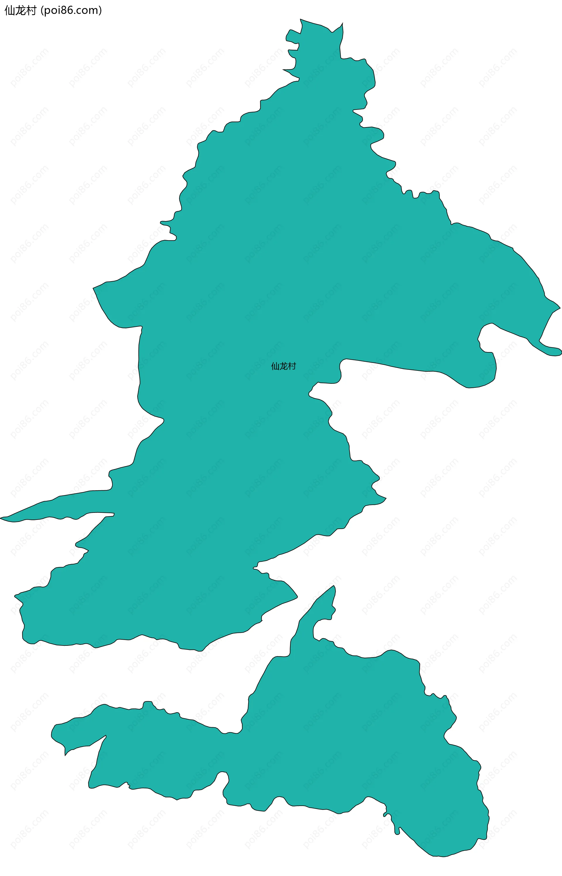 仙龙村边界地图