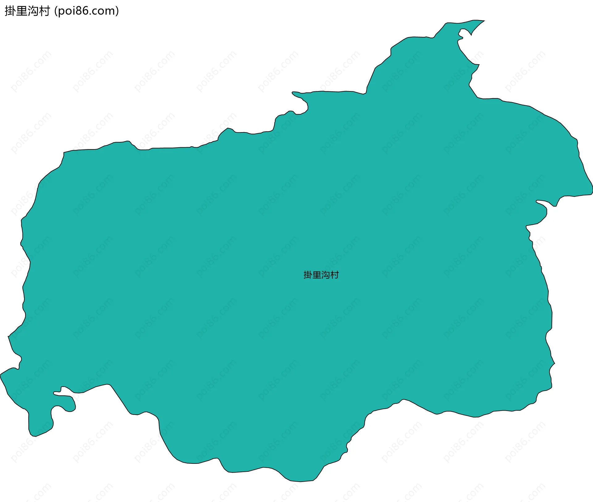 掛里沟村边界地图