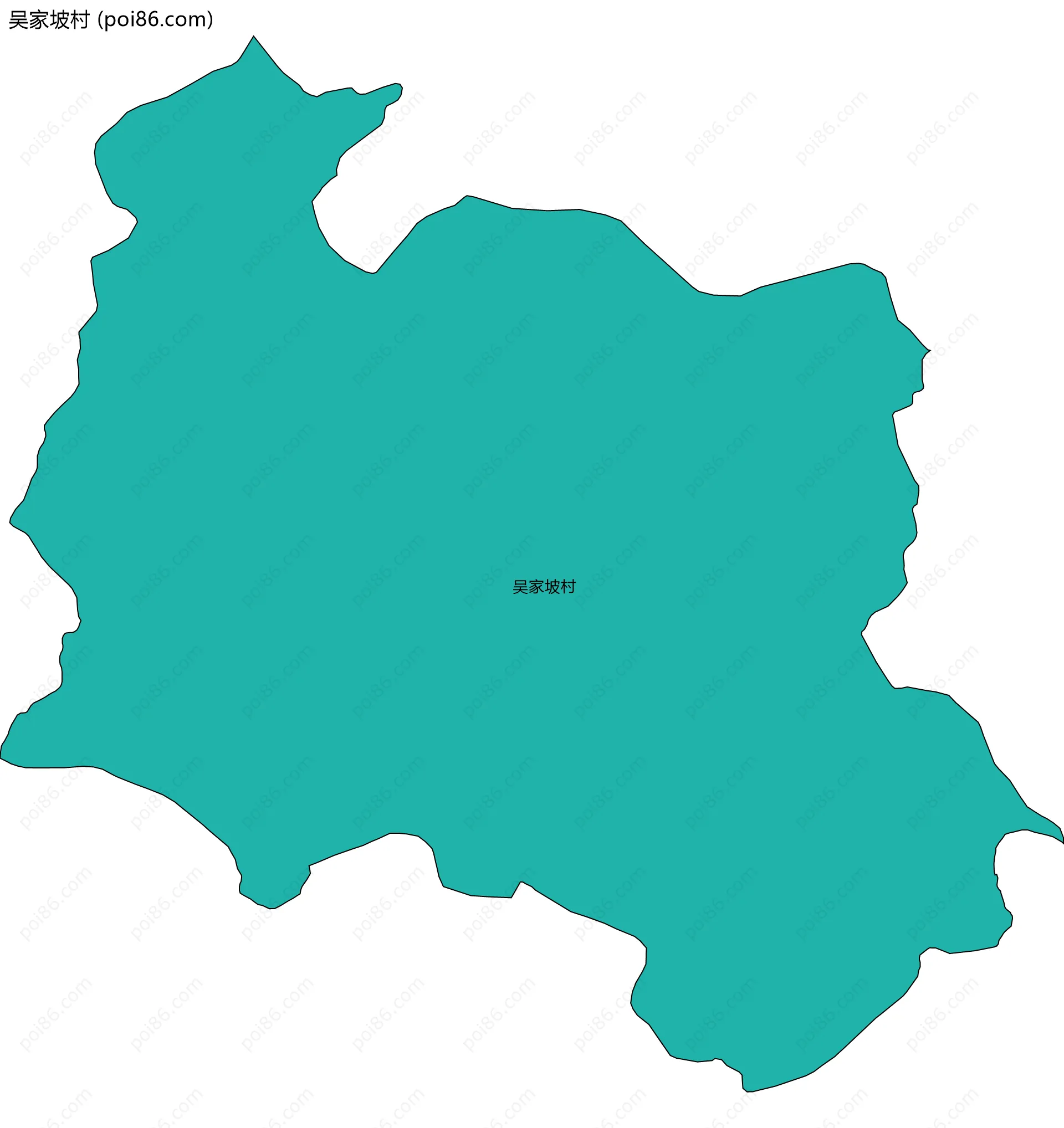 吴家坡村边界地图