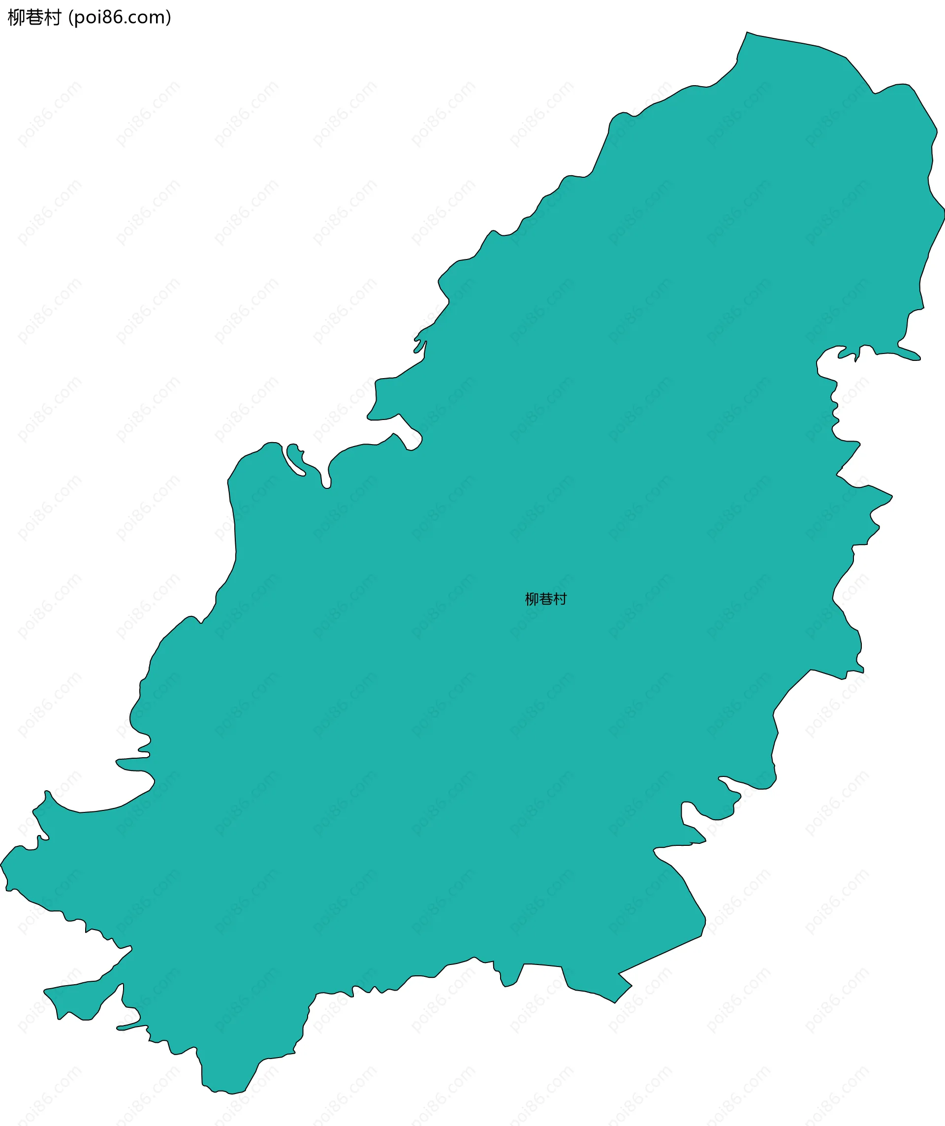 柳巷村边界地图