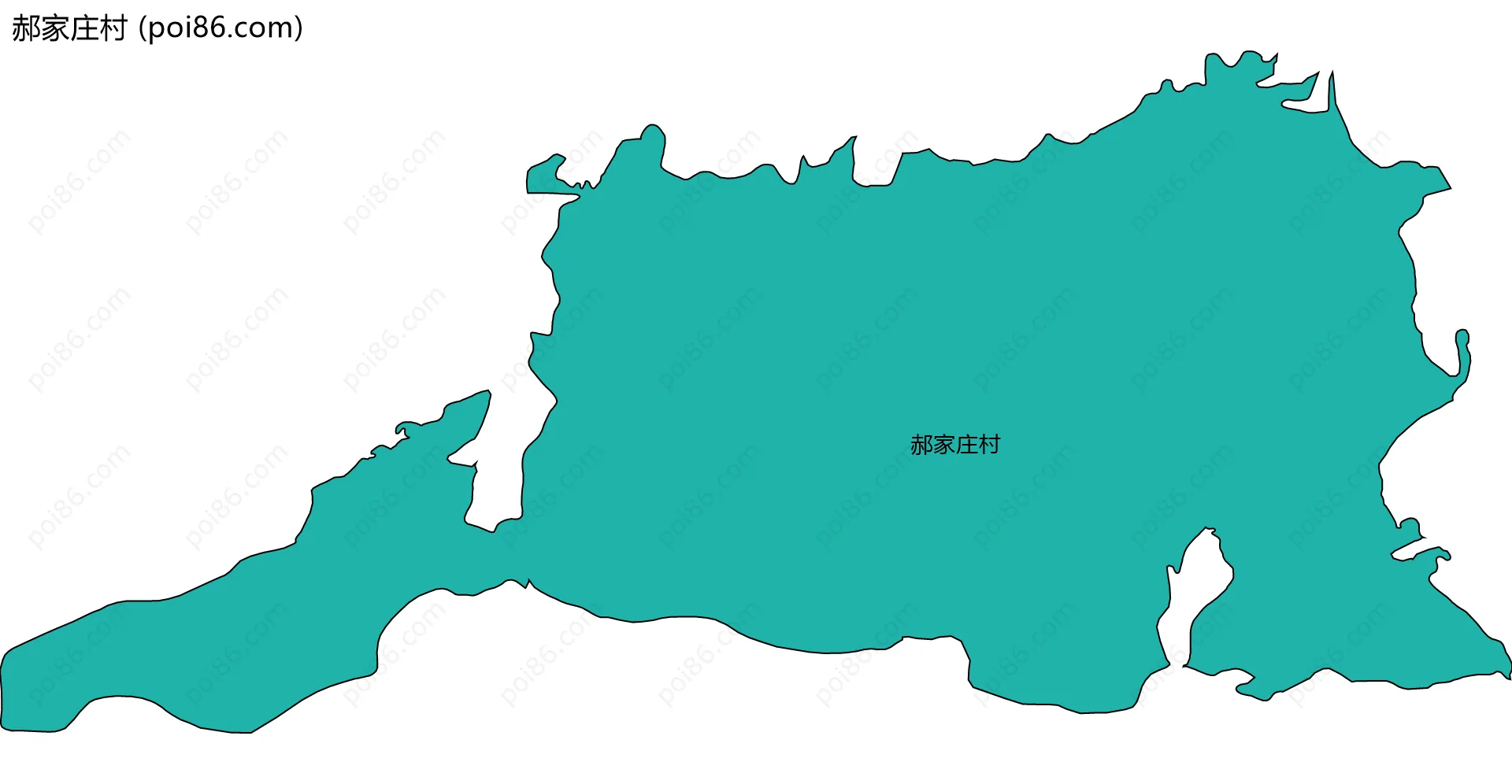 郝家庄村边界地图