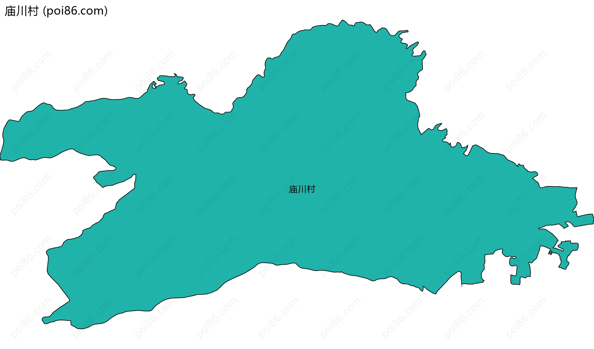 庙川村边界地图