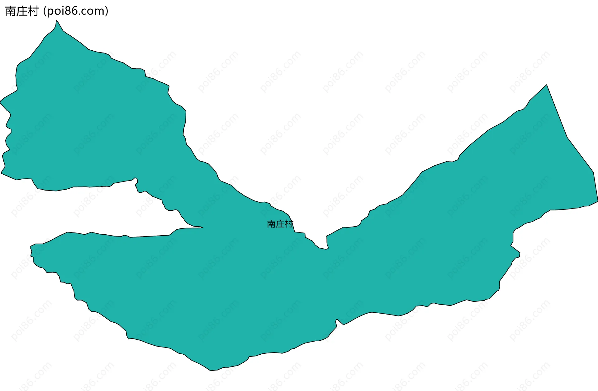 南庄村边界地图