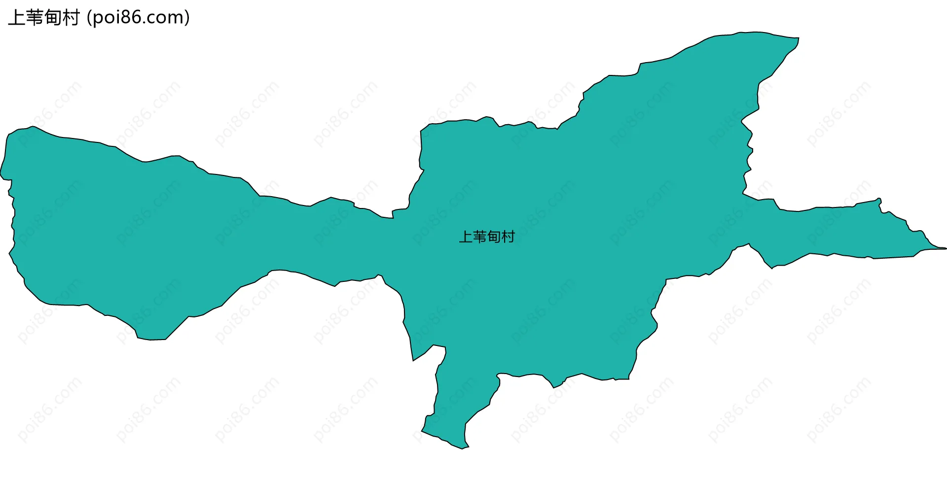 上苇甸村边界地图