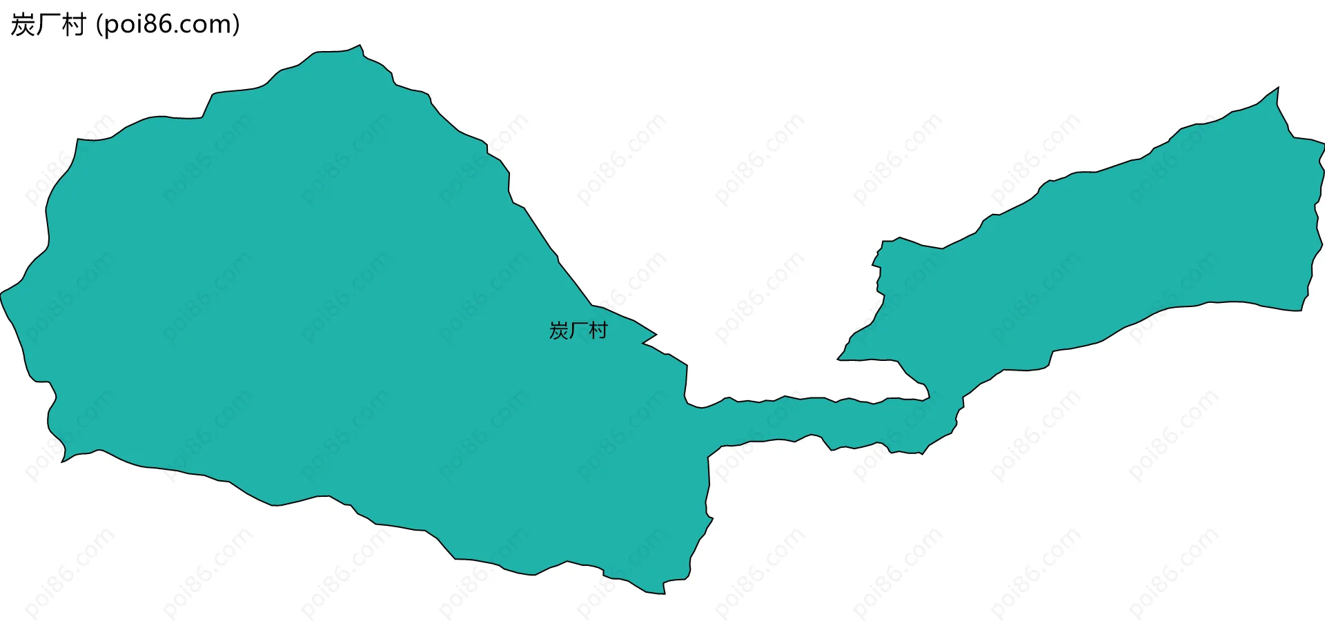 炭厂村边界地图