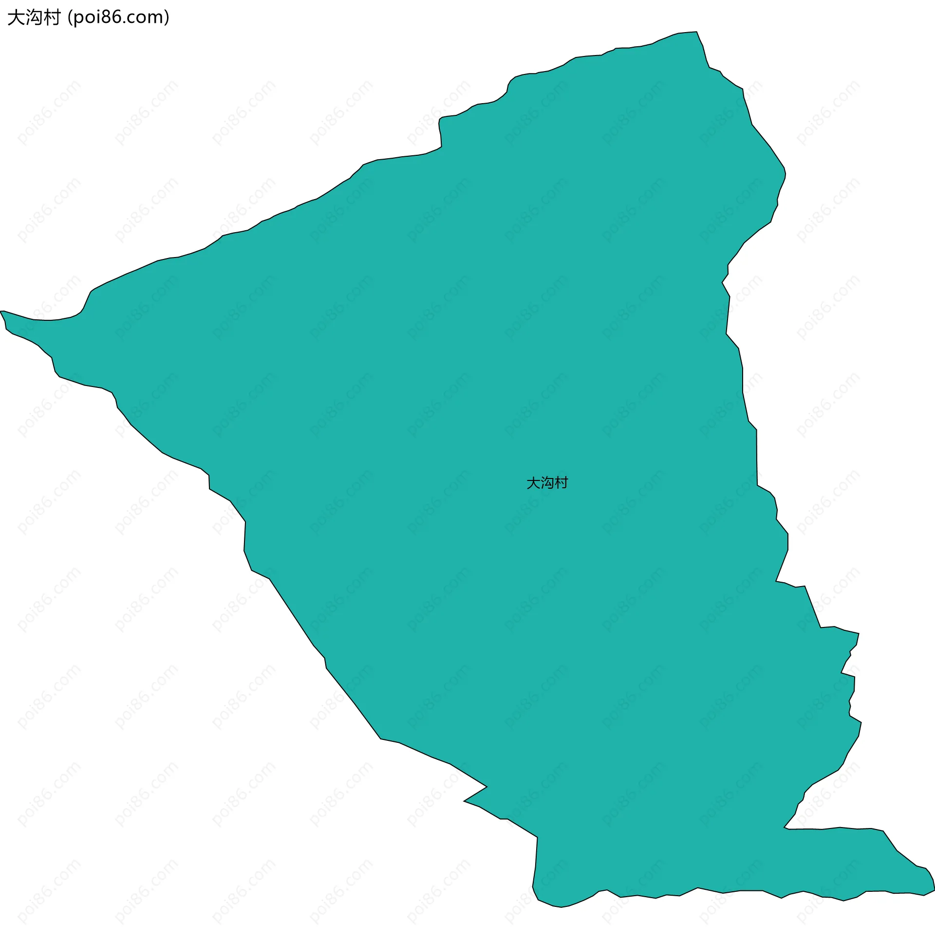 大沟村边界地图