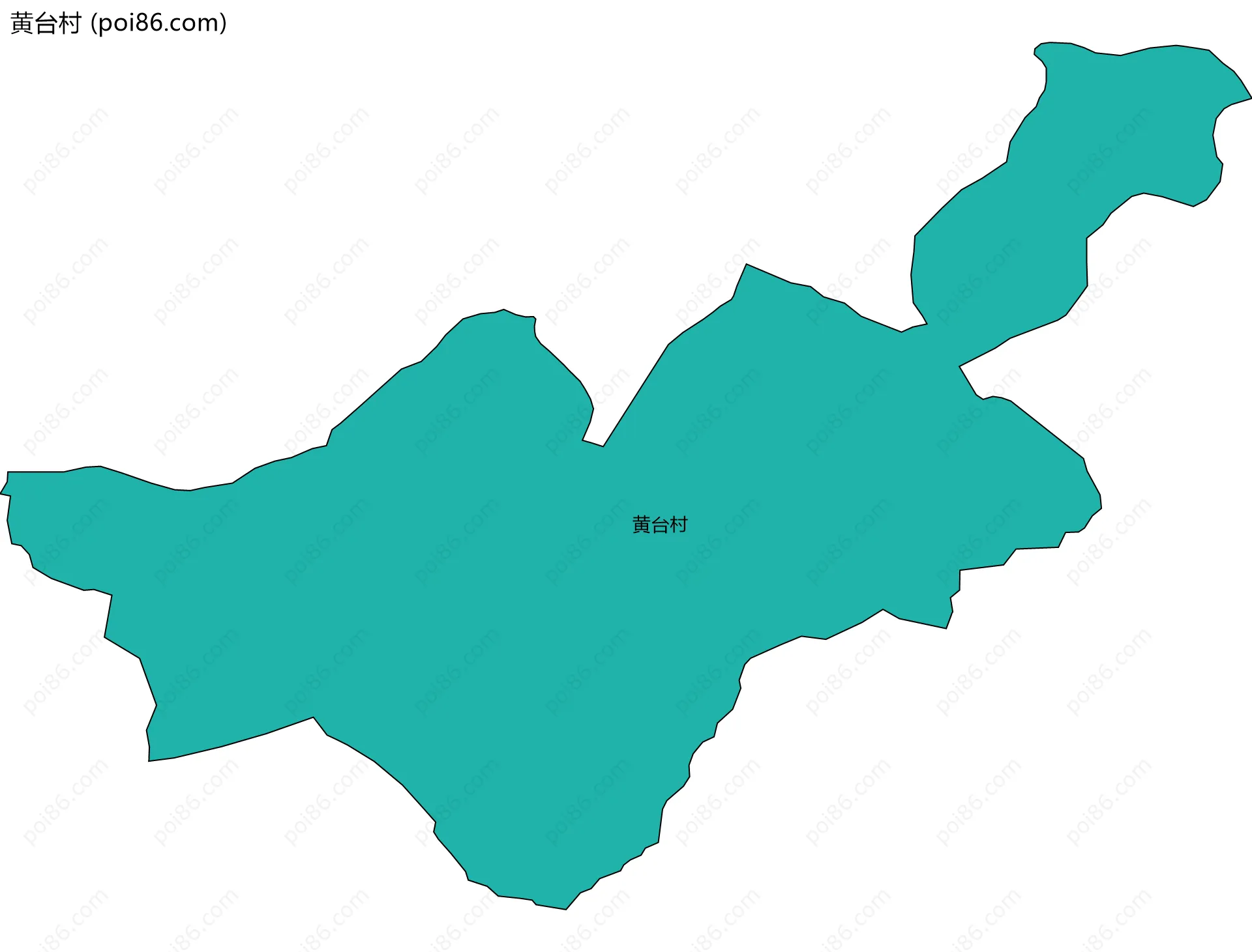 黄台村边界地图