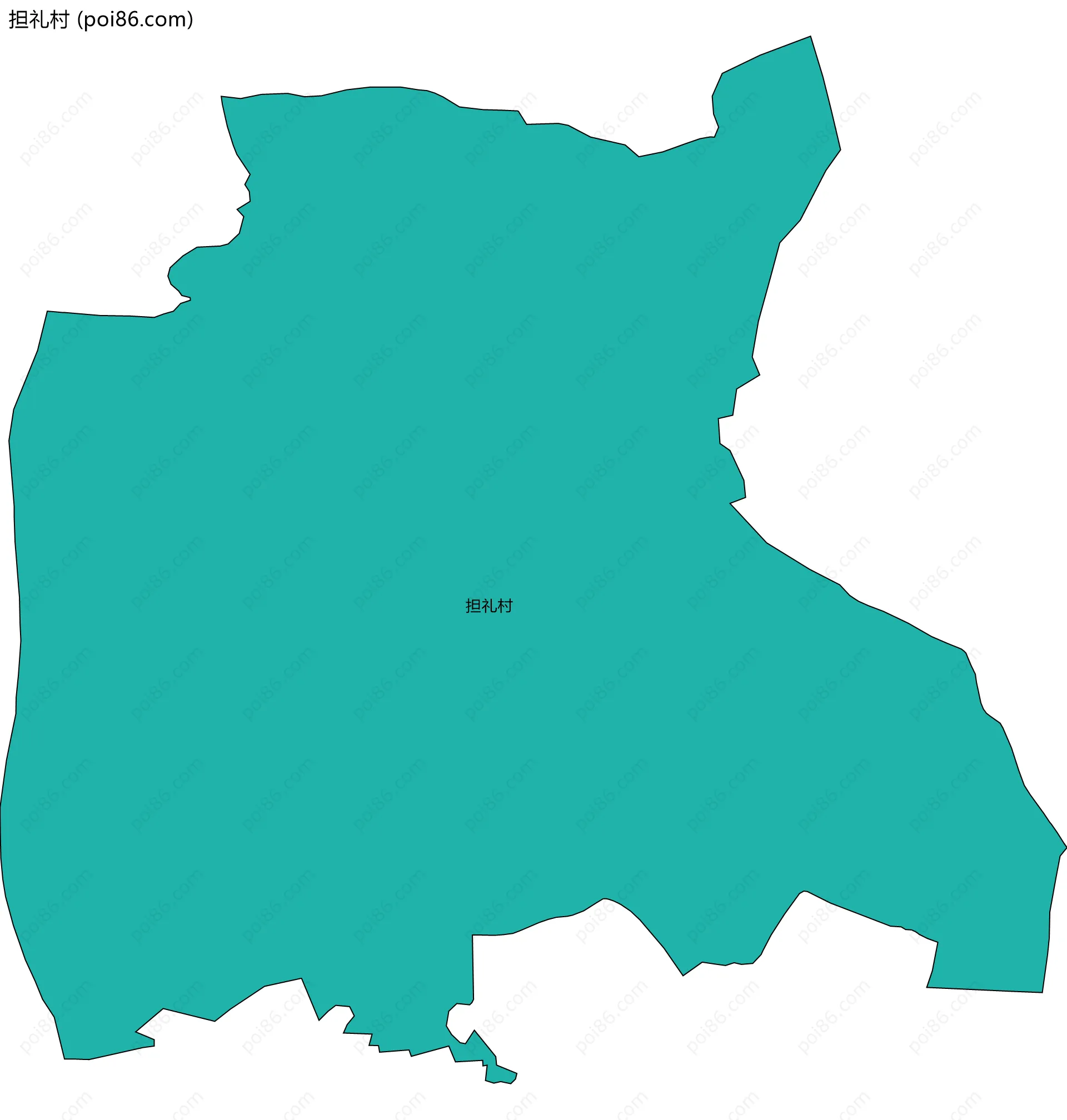 担礼村边界地图