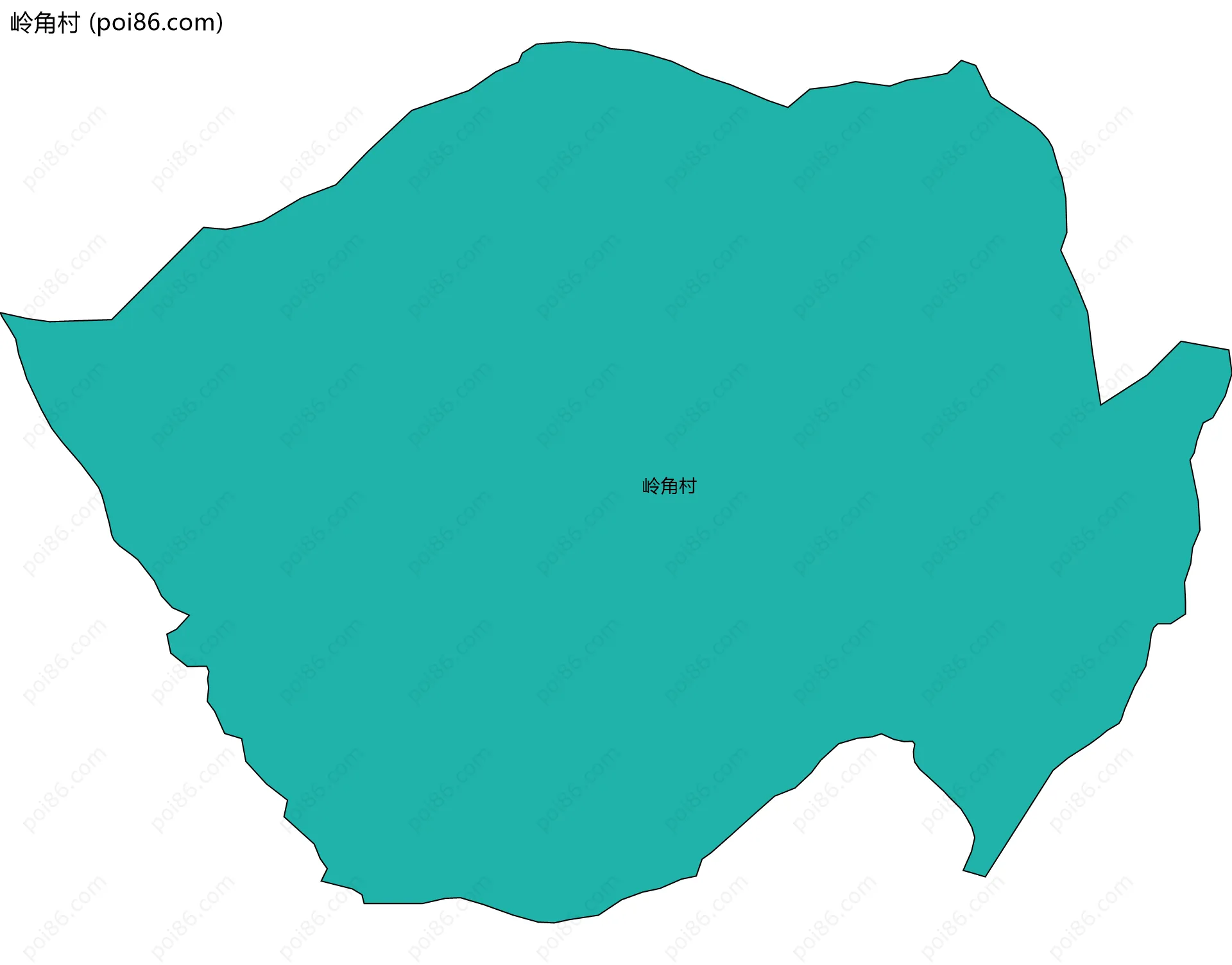 岭角村边界地图