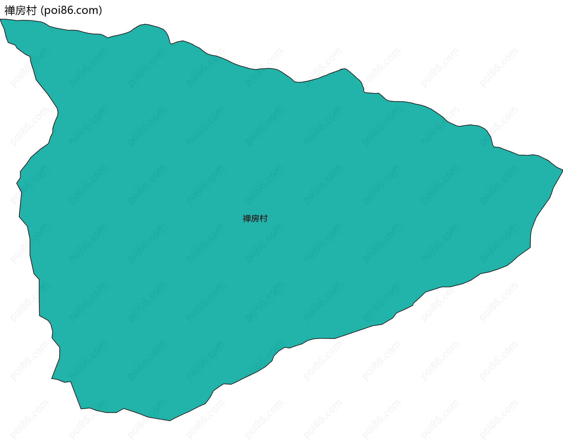禅房村边界地图