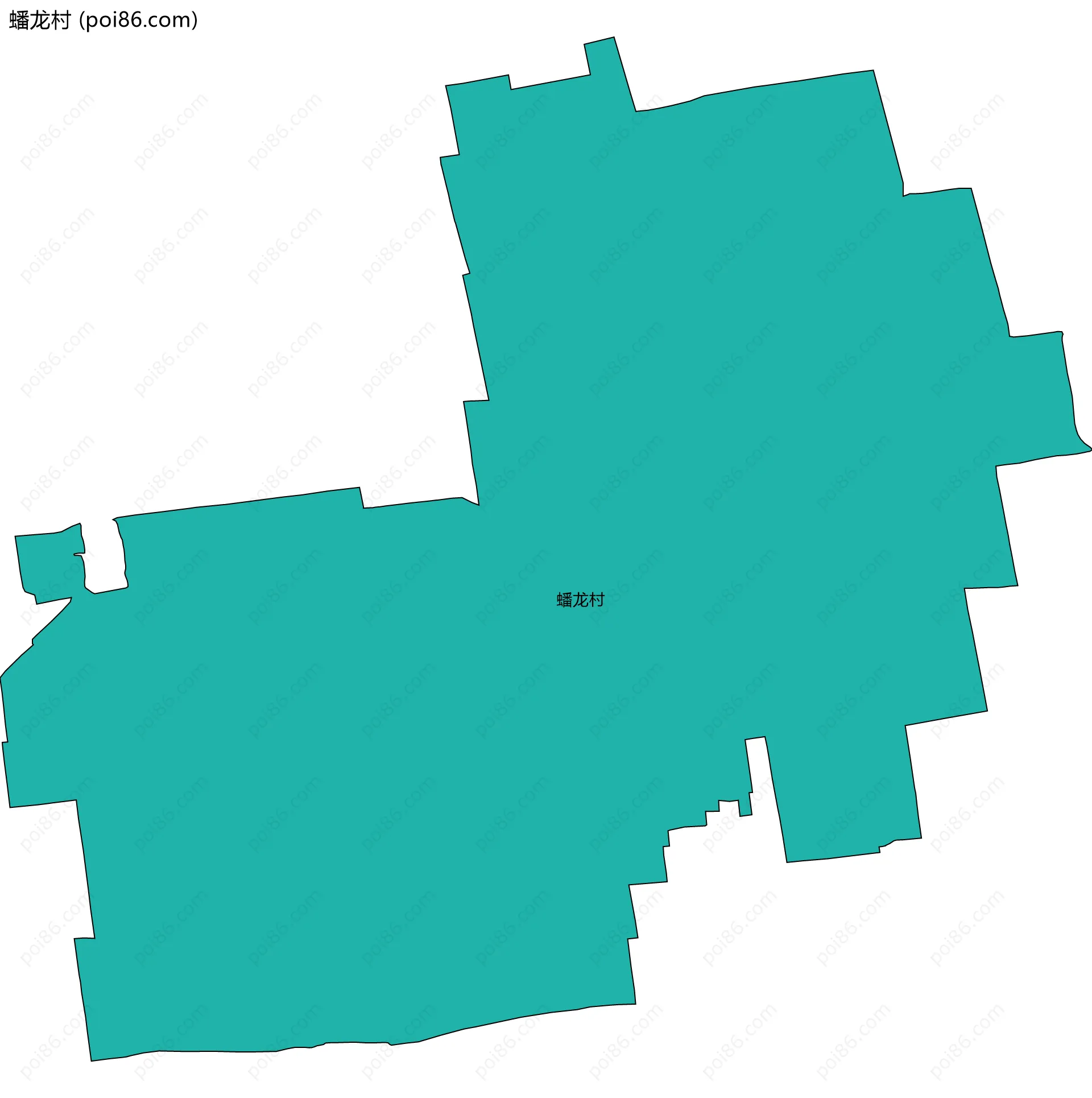 蟠龙村边界地图
