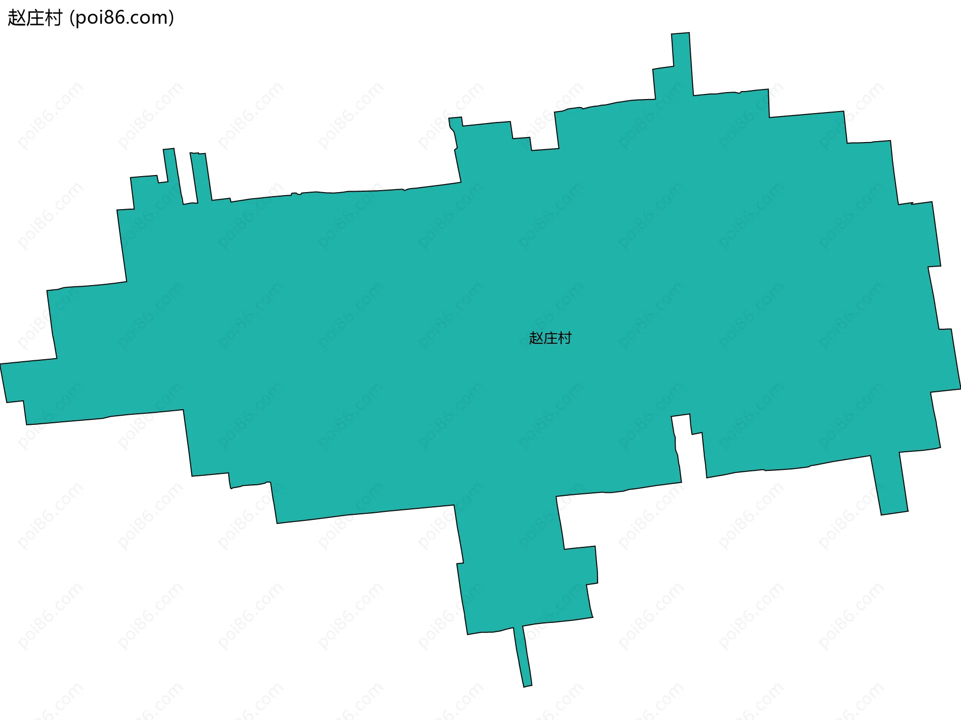 赵庄村边界地图