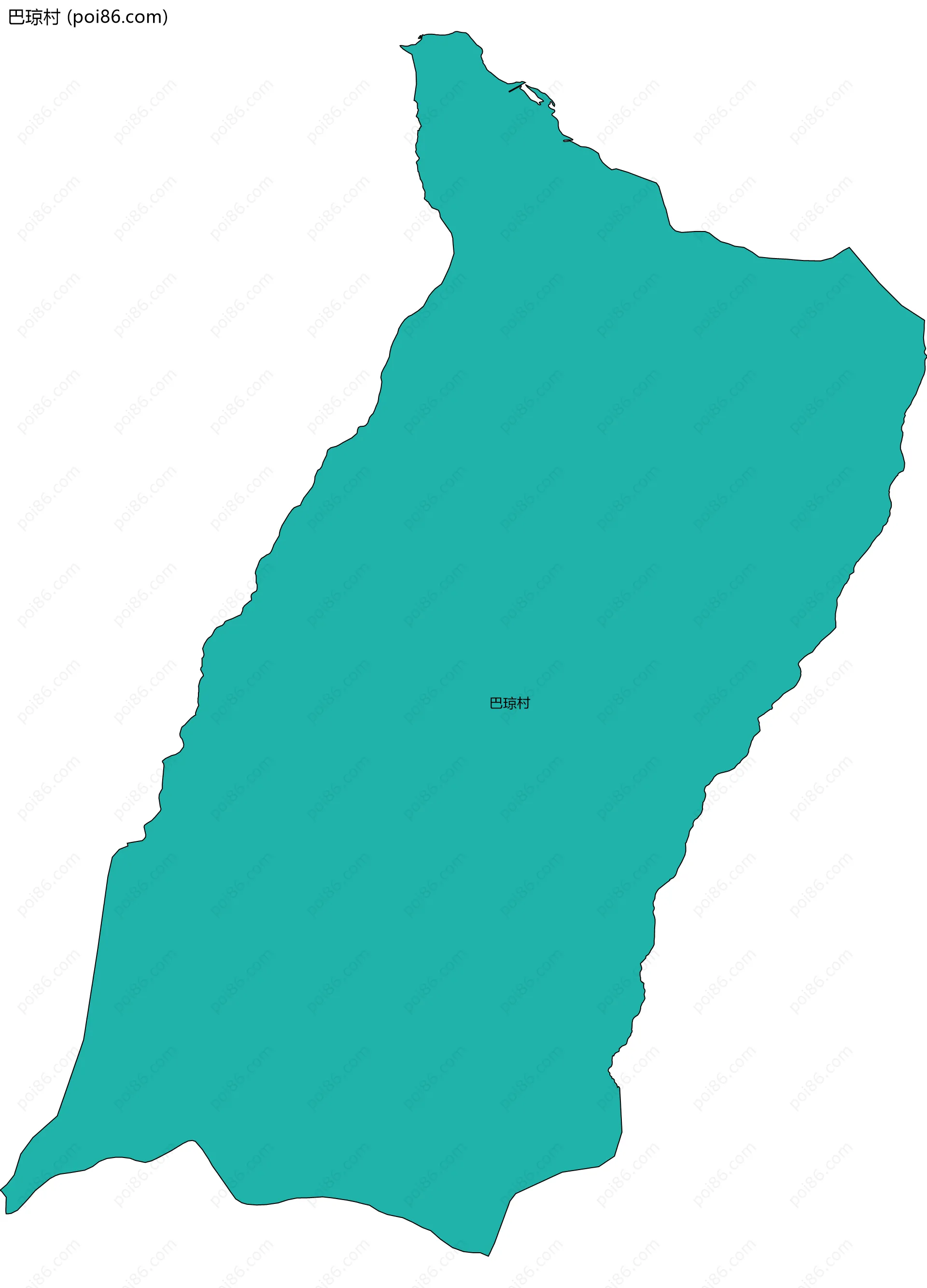 巴琼村边界地图