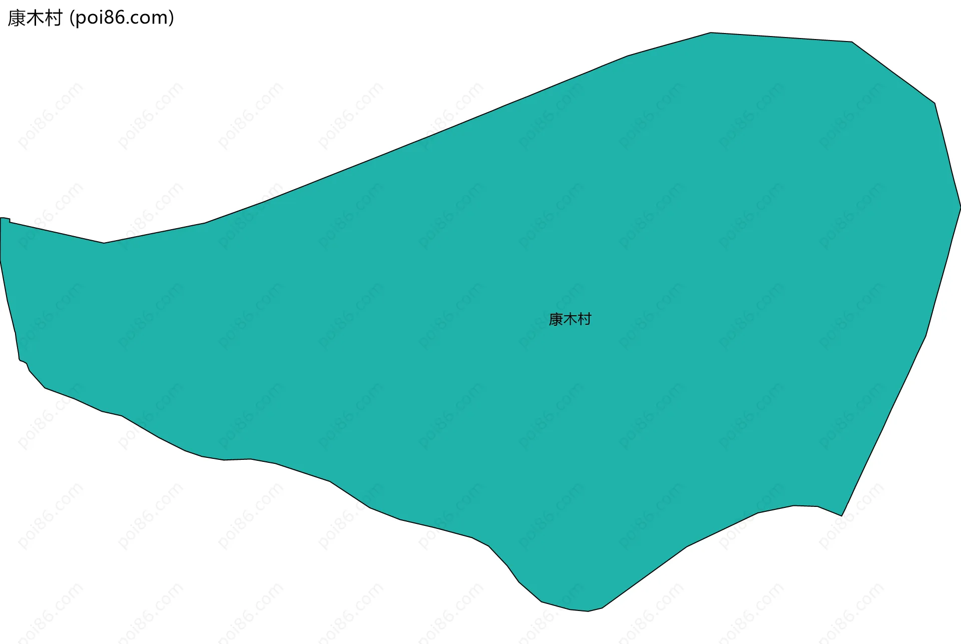 康木村边界地图
