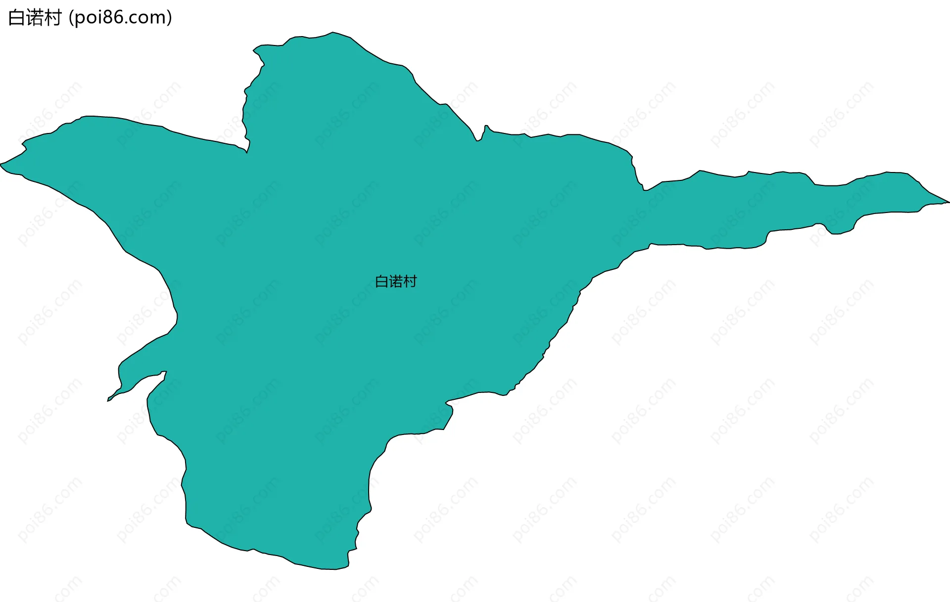 白诺村边界地图