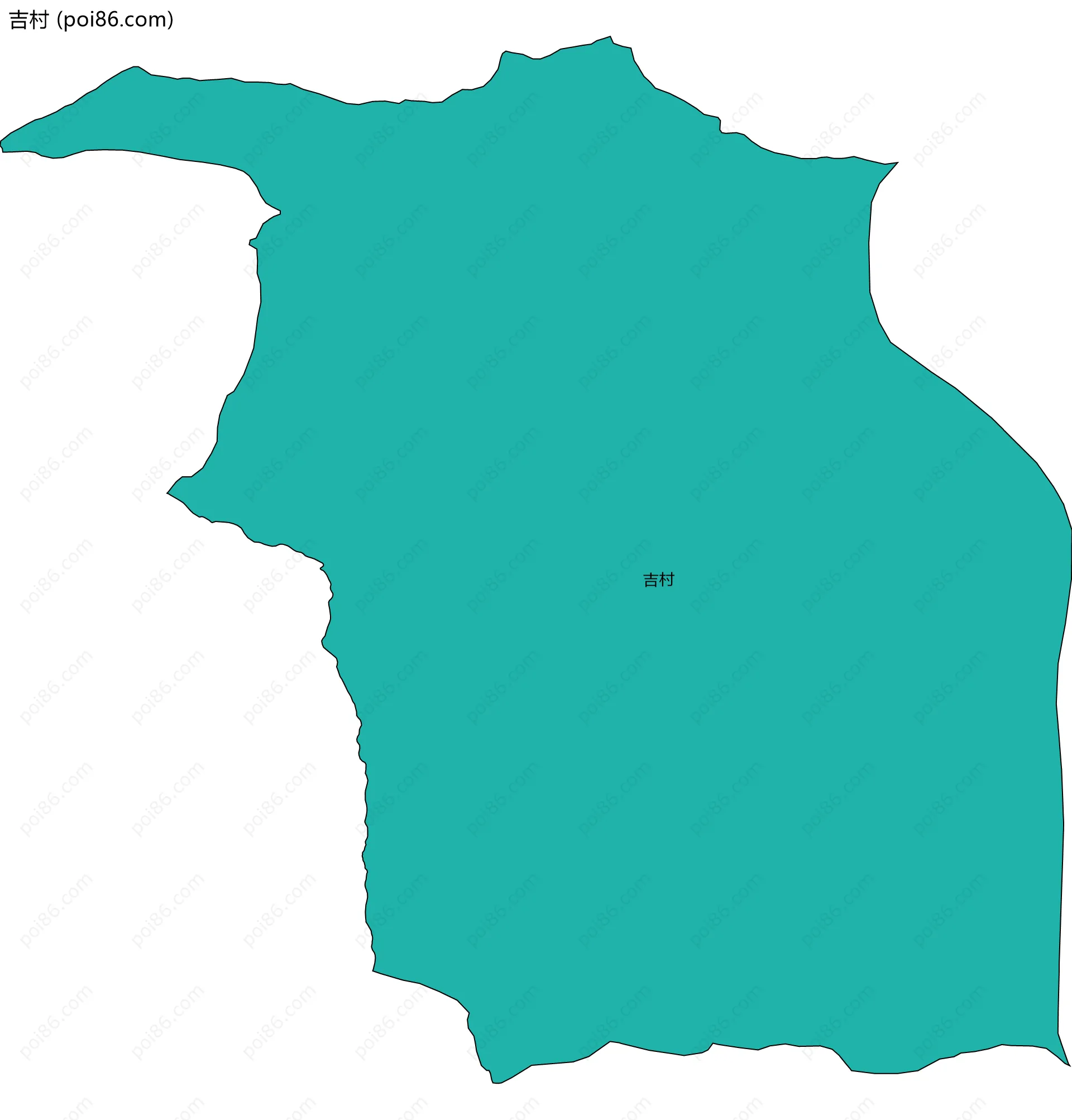 吉村边界地图