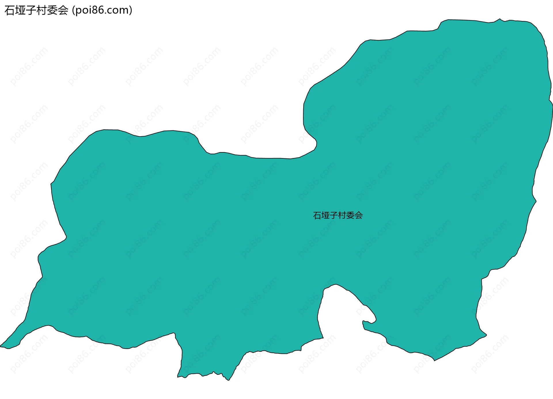 石垭子村委会边界地图