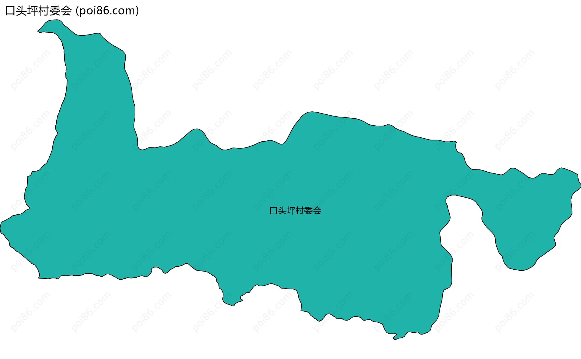 口头坪村委会边界地图