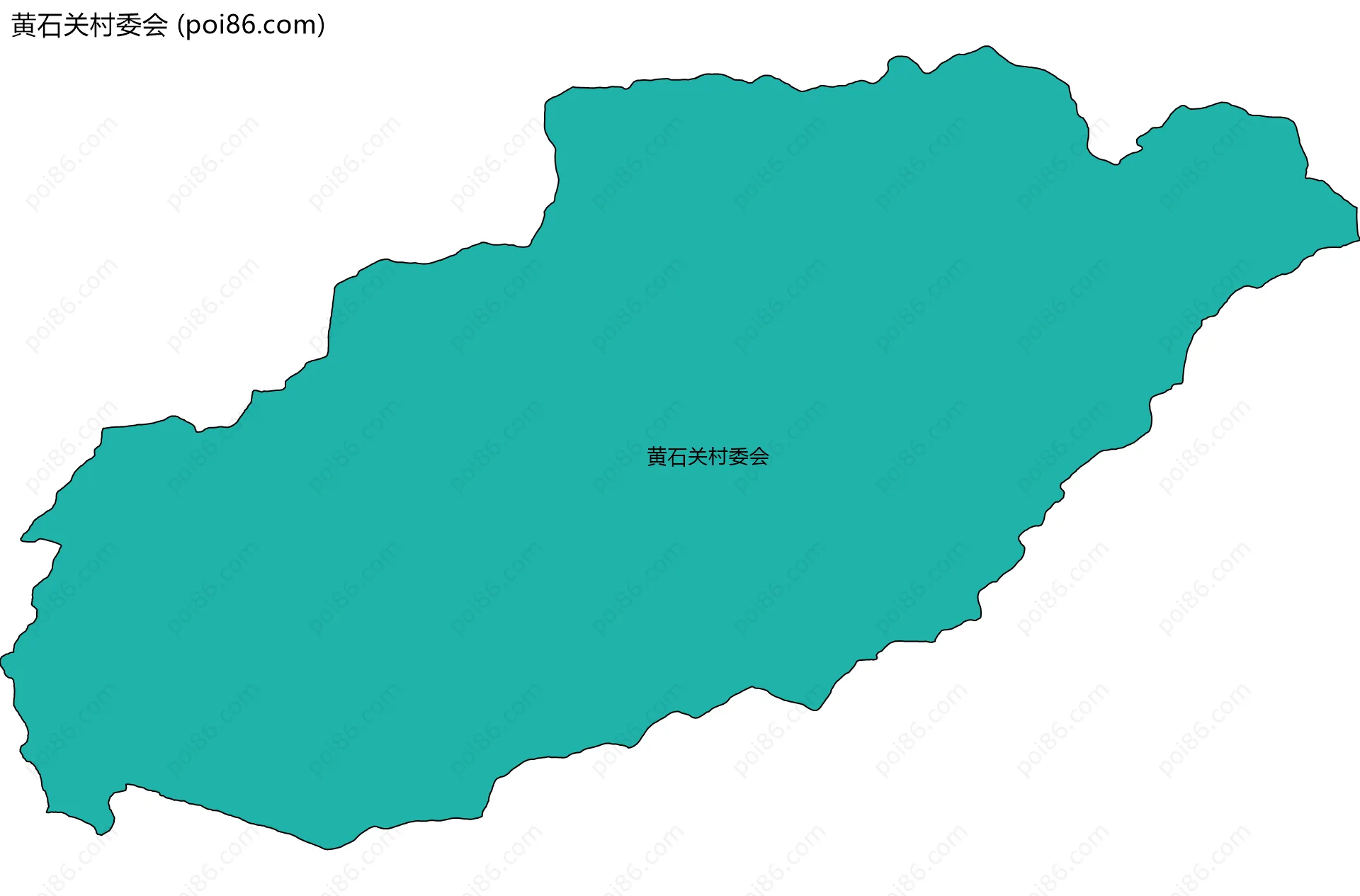 黄石关村委会边界地图