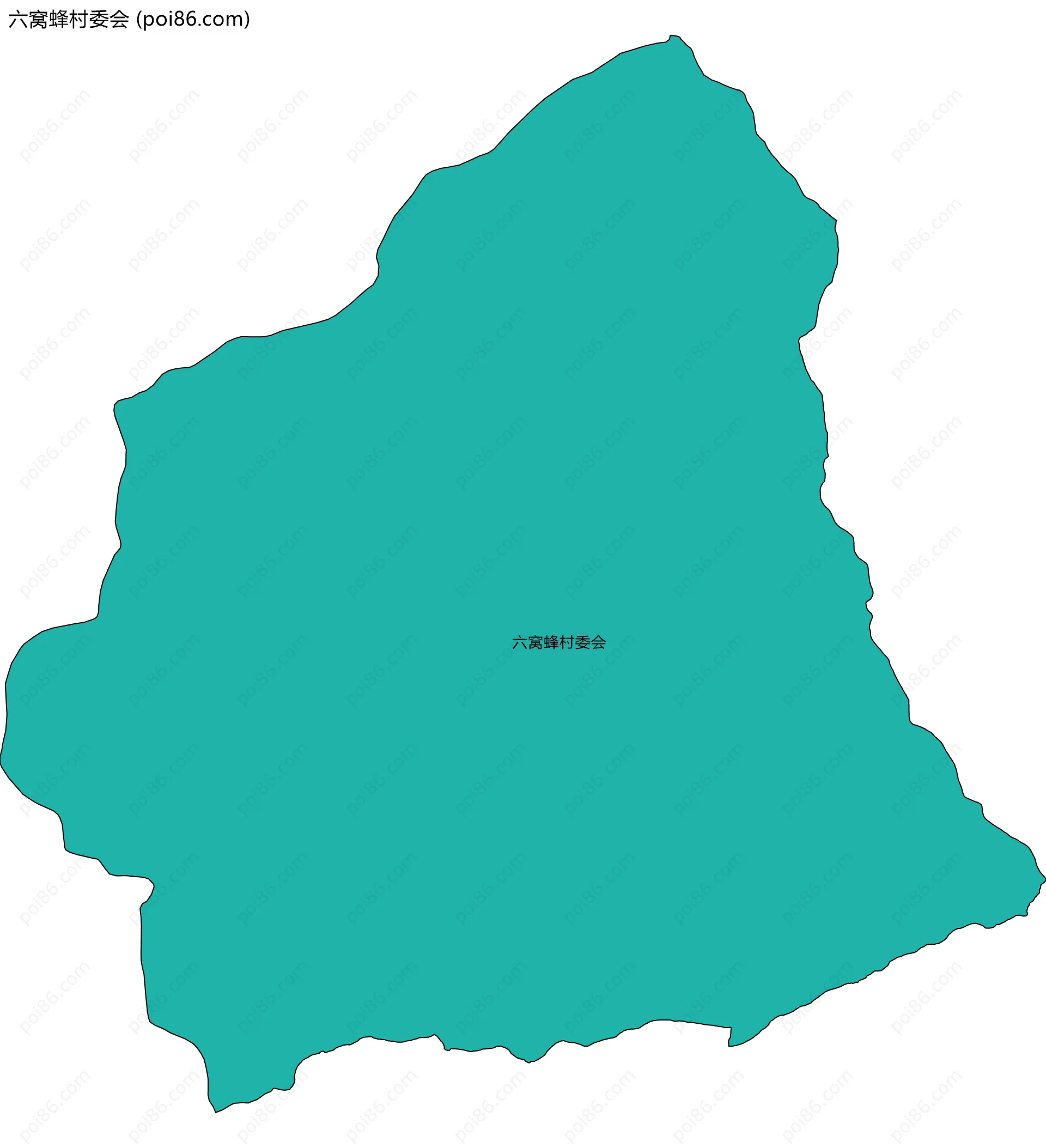 六窝蜂村委会边界地图