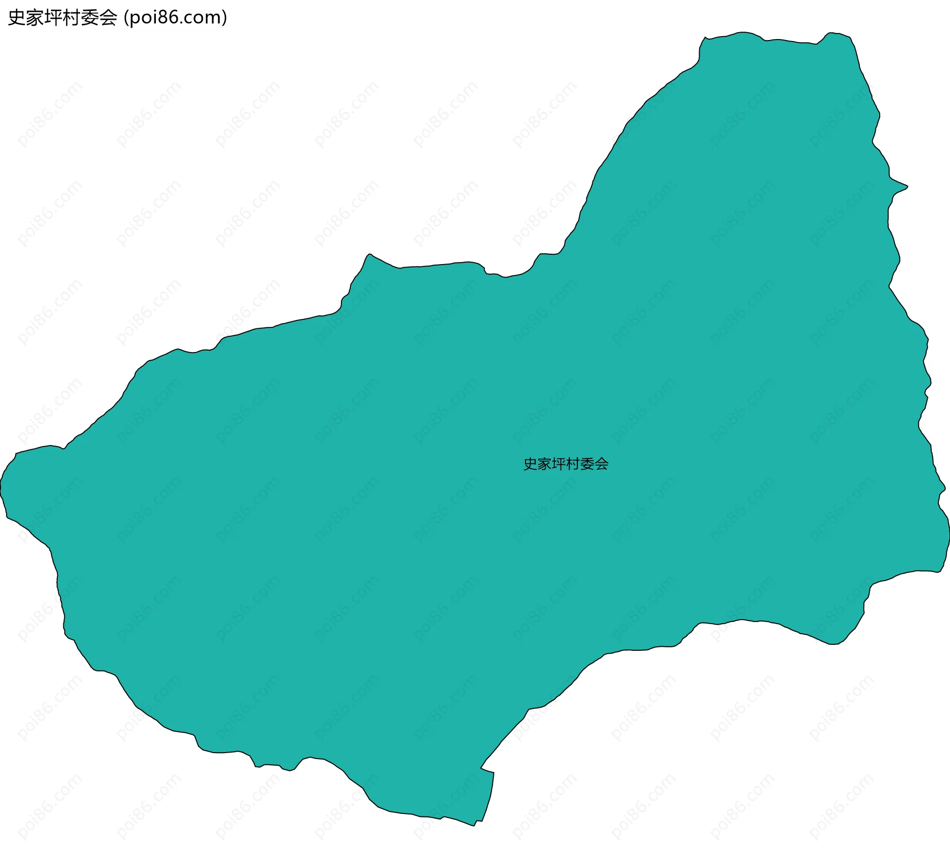 史家坪村委会边界地图