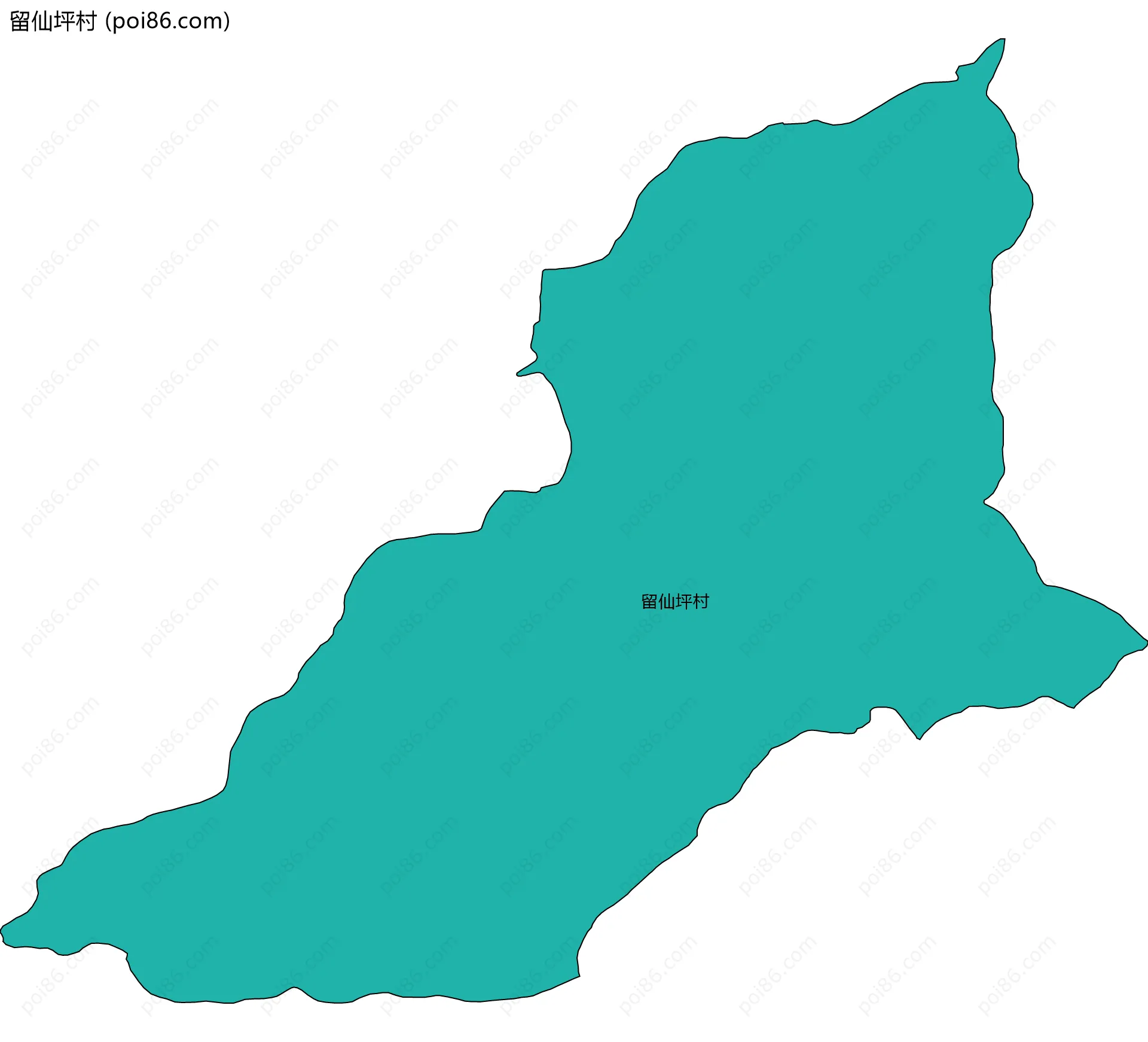 留仙坪村边界地图