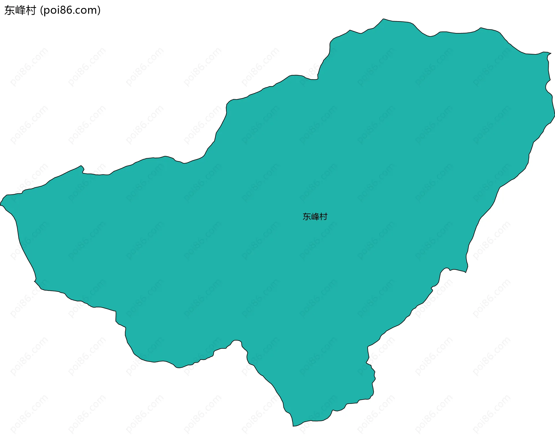 东峰村边界地图