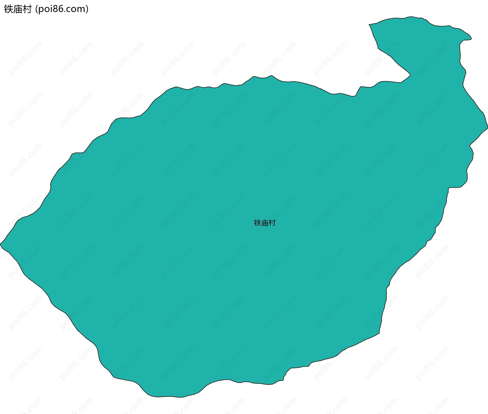 铁庙村边界地图