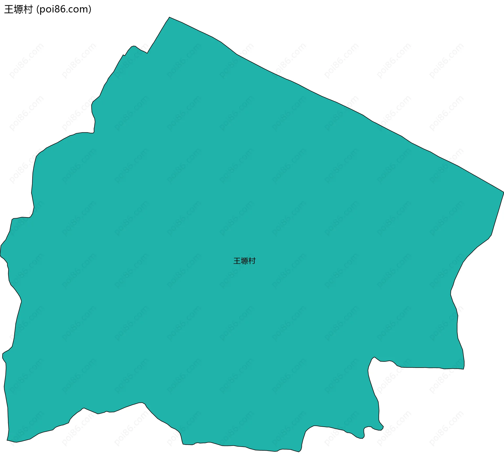 王塬村边界地图