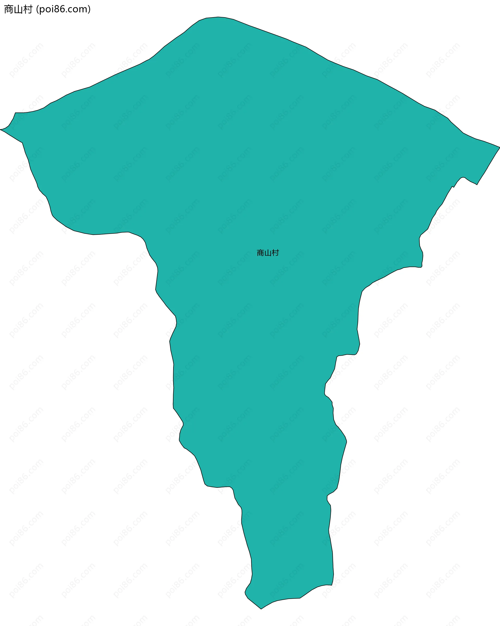 商山村边界地图