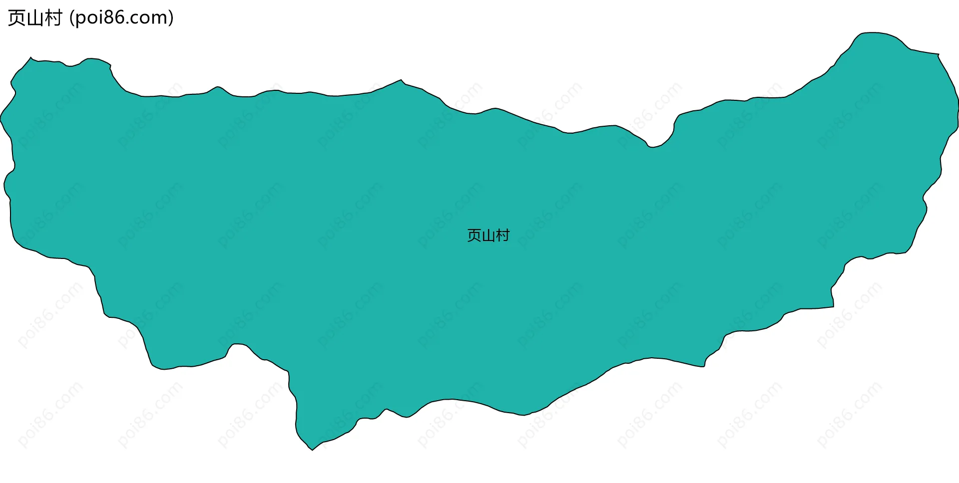 页山村边界地图