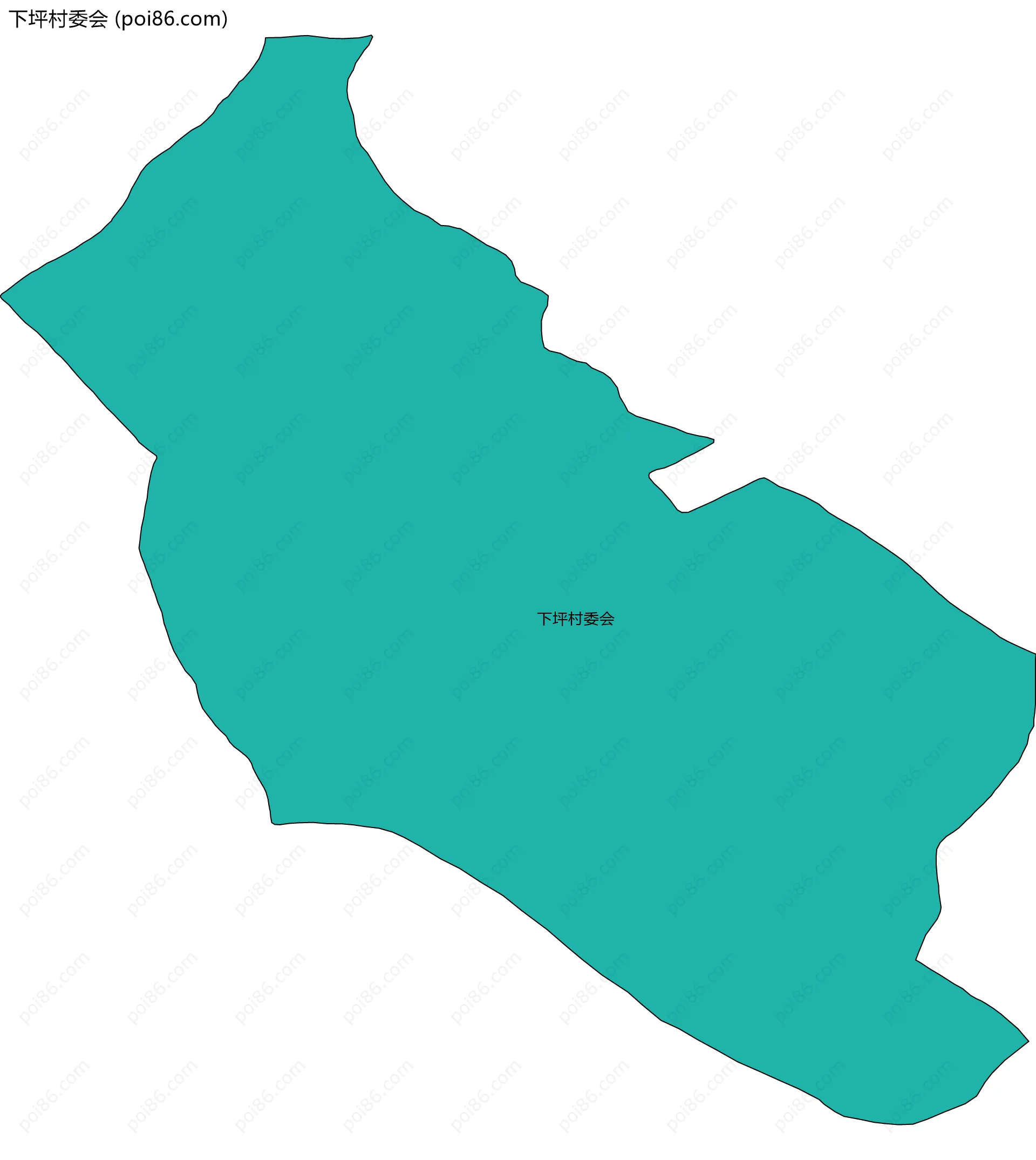 下坪村委会边界地图