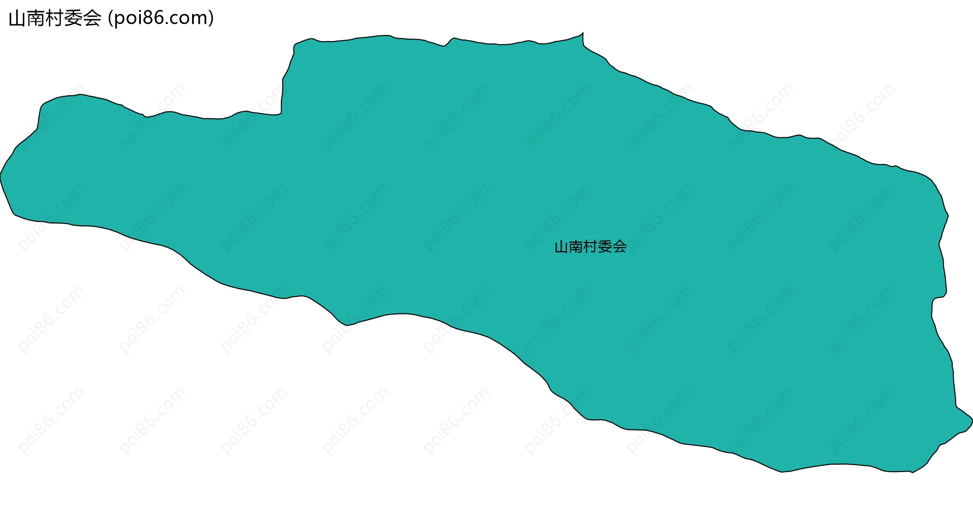 山南村委会边界地图