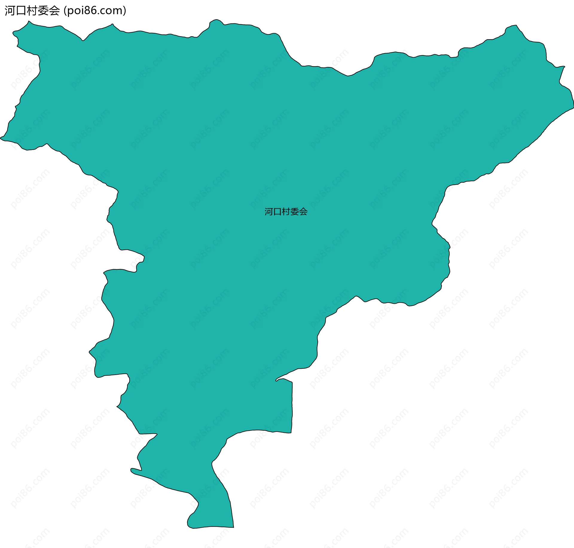 河口村委会边界地图