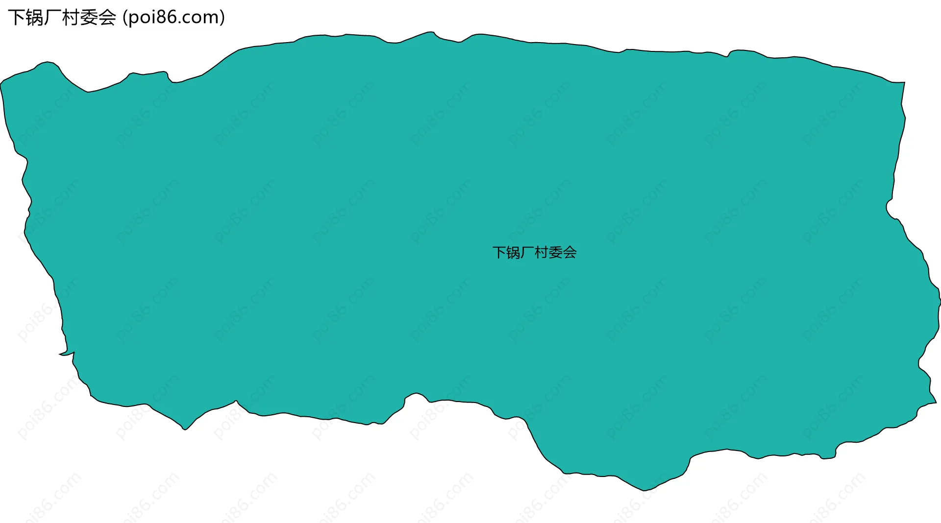下锅厂村委会边界地图