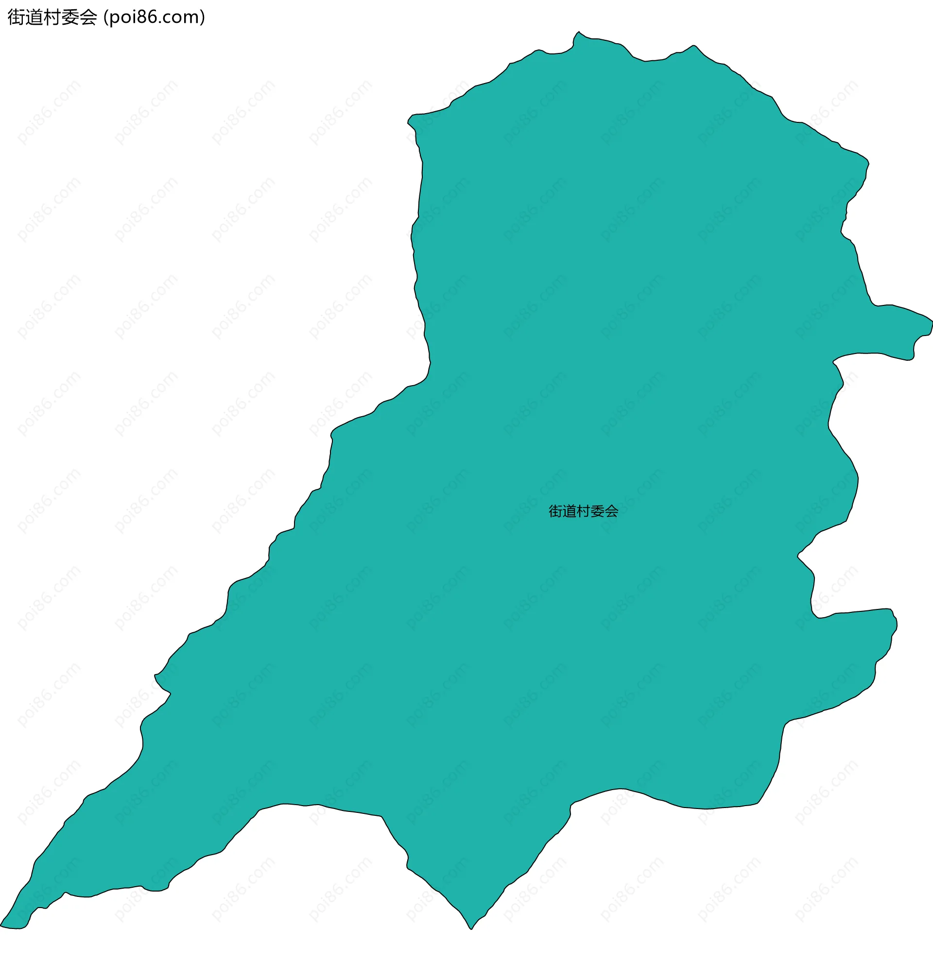 街道村委会边界地图